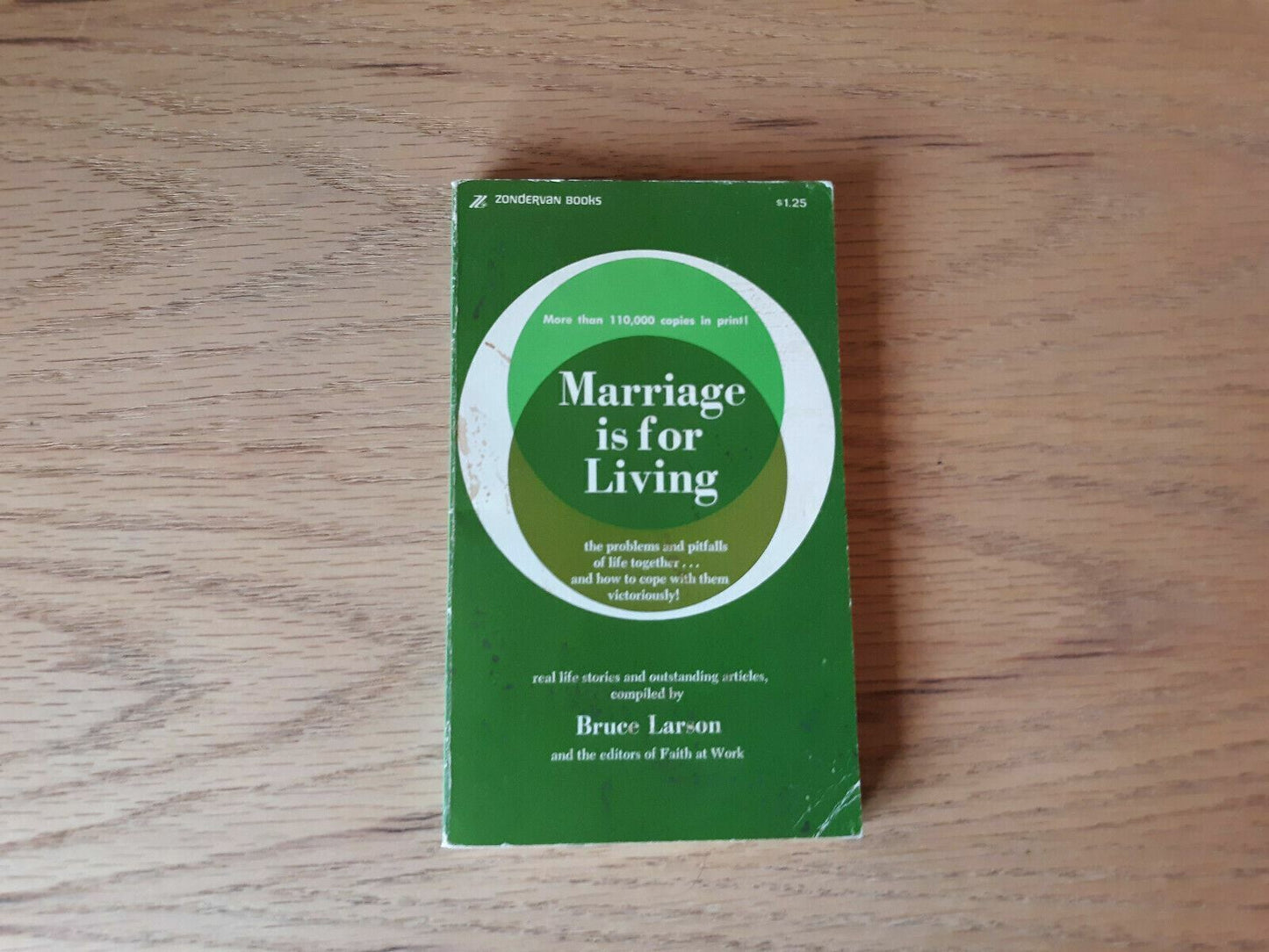 Marriage Is For Living by Bruce Larson 1975 Paperback