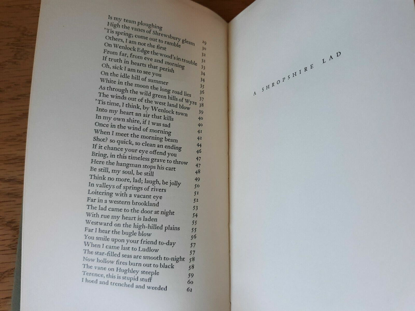 A Shropshire Lad Housman, A.E. Published by Golden Eagle Press