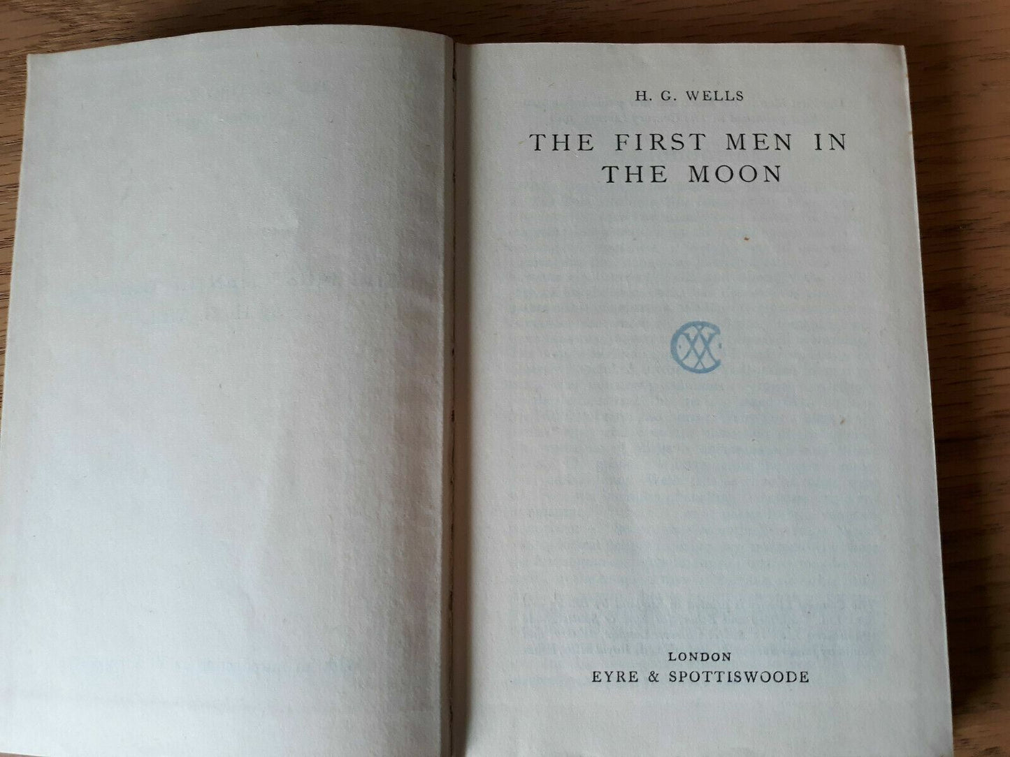 The First Men In The Moon By H. G. Wells 1948 1st Century Library Printing