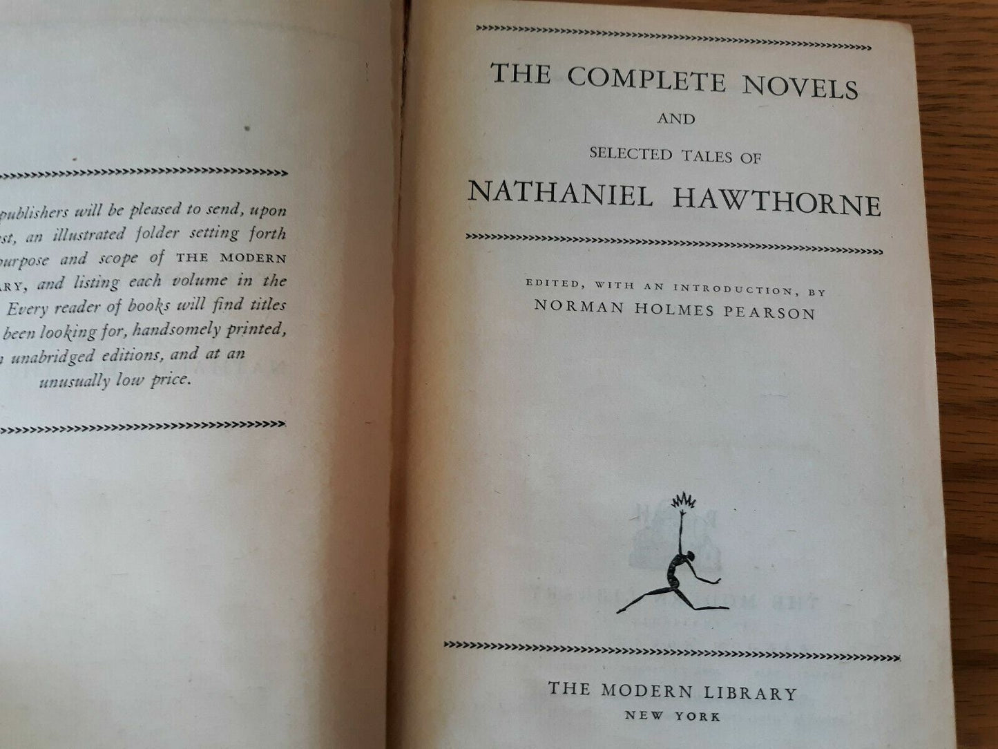 1937 The Complete Novels And Selected Tales Of Nathaniel Hawthorne Modern Librar