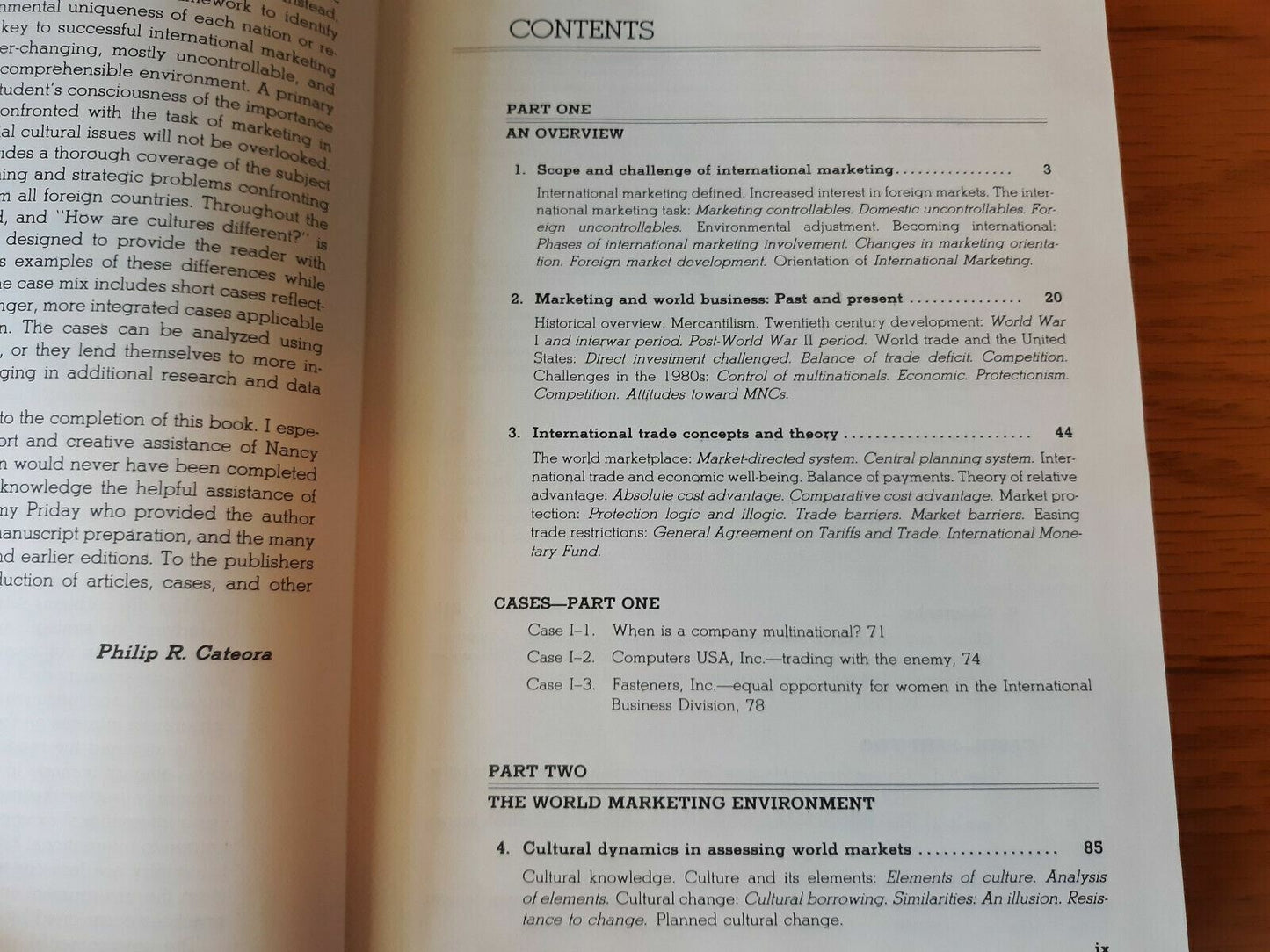 International Marketing 5th Edition Philip Cateora 1983