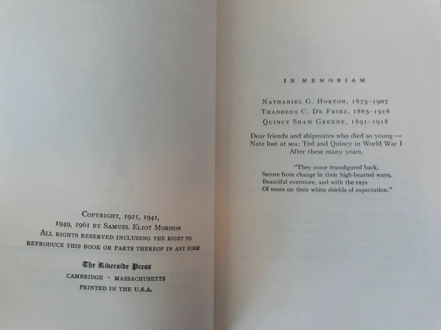 1961 The Maritime History Of Massachusetts 1783-1860 Samuel Eliot Morison Sentry
