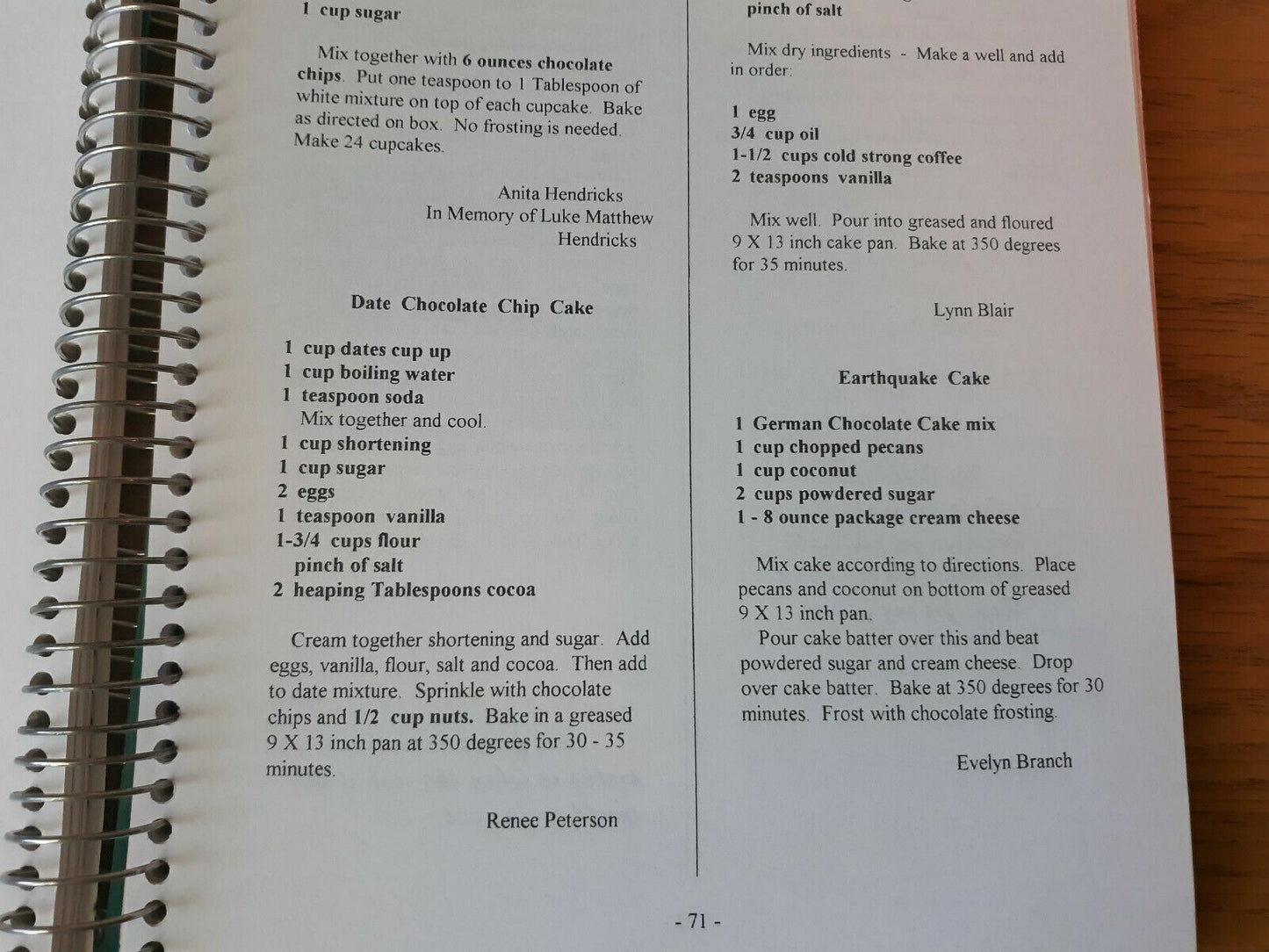 Blessed Are The Home Bakers Vol 2 Ben Wade Covenant Women Lowry MN Cookbook 1997