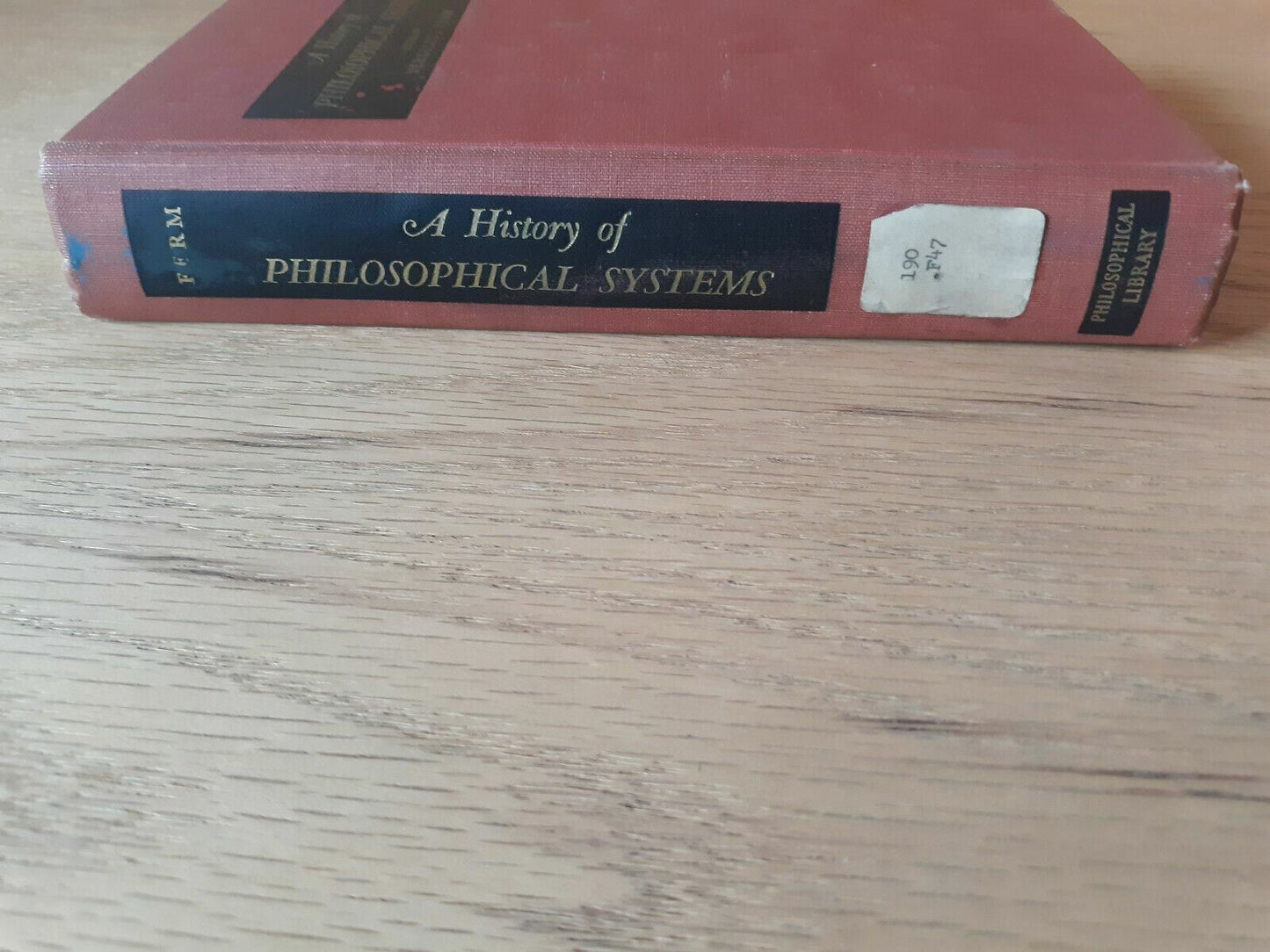 A History Of Philosophical Systems, Ed. Virgilus Ferm 1950 Hardcover