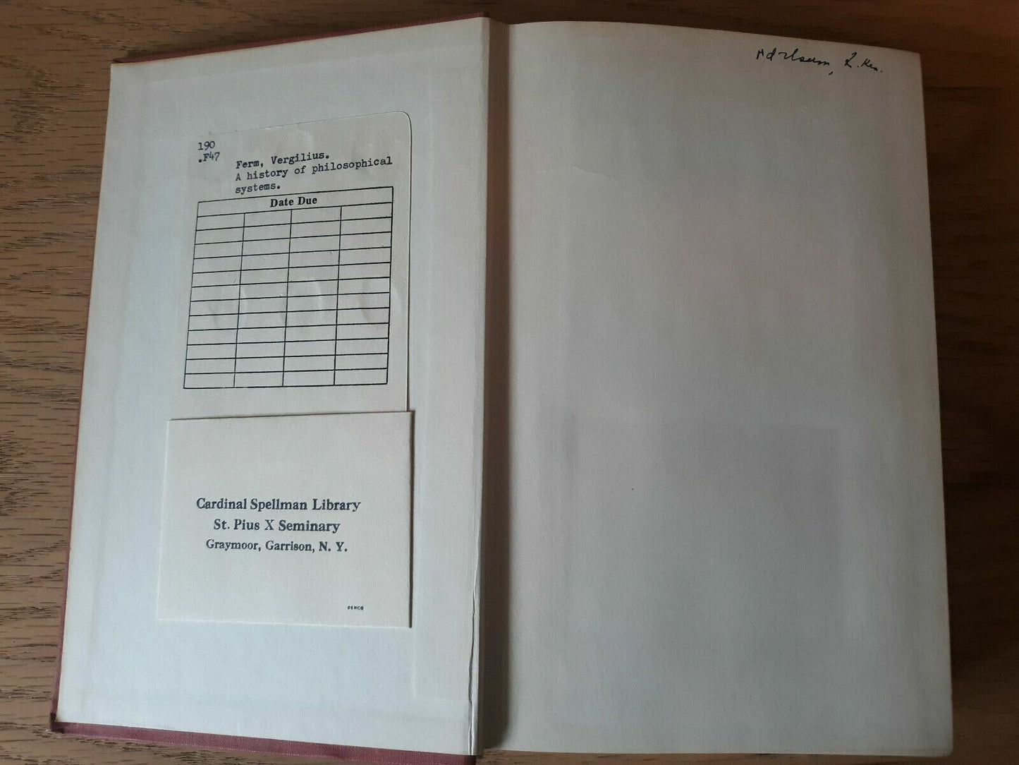 A History Of Philosophical Systems, Ed. Virgilus Ferm 1950 Hardcover