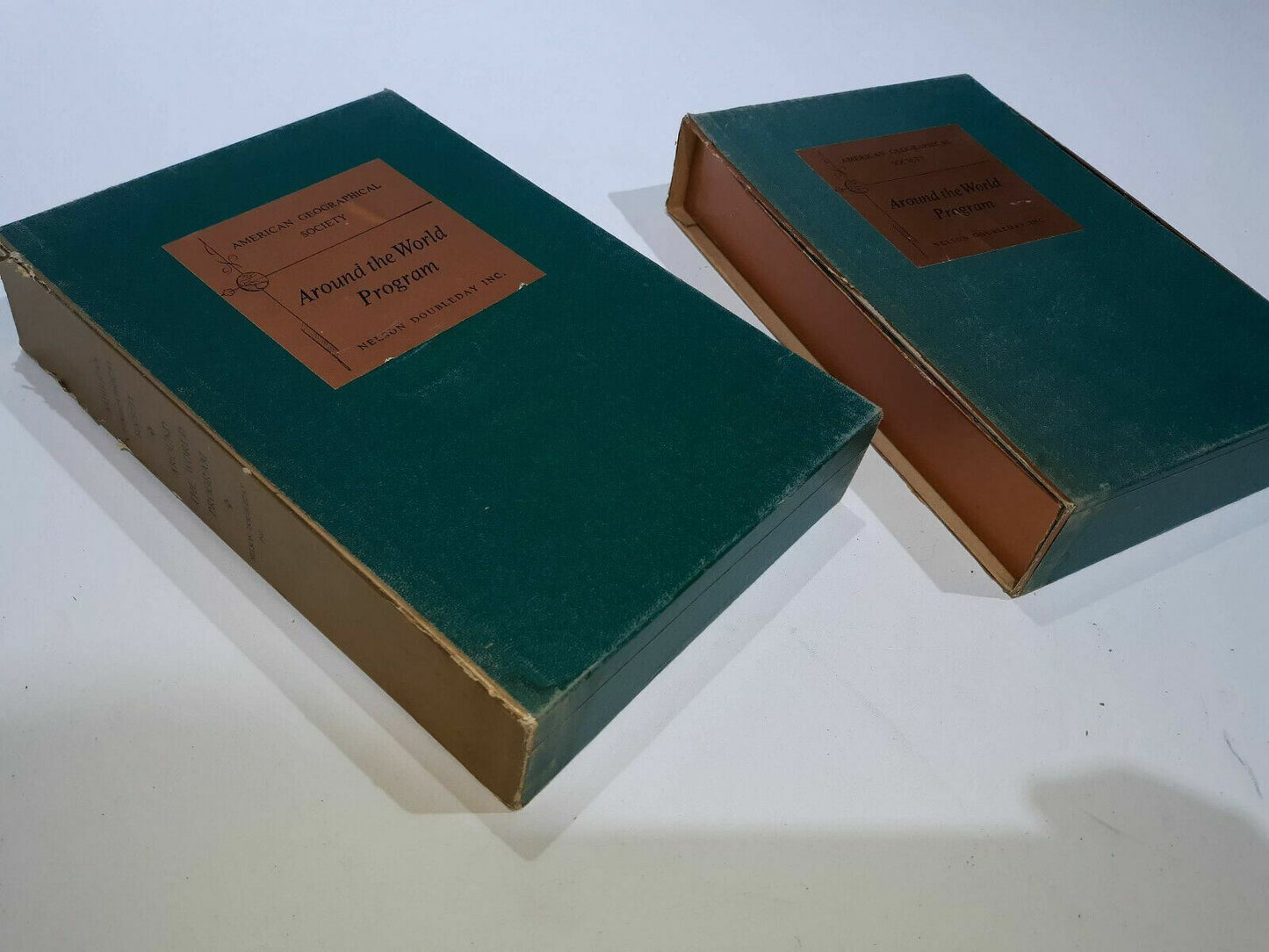 2X American Geographical Society - Around the World Programs by Nelson Doubleday