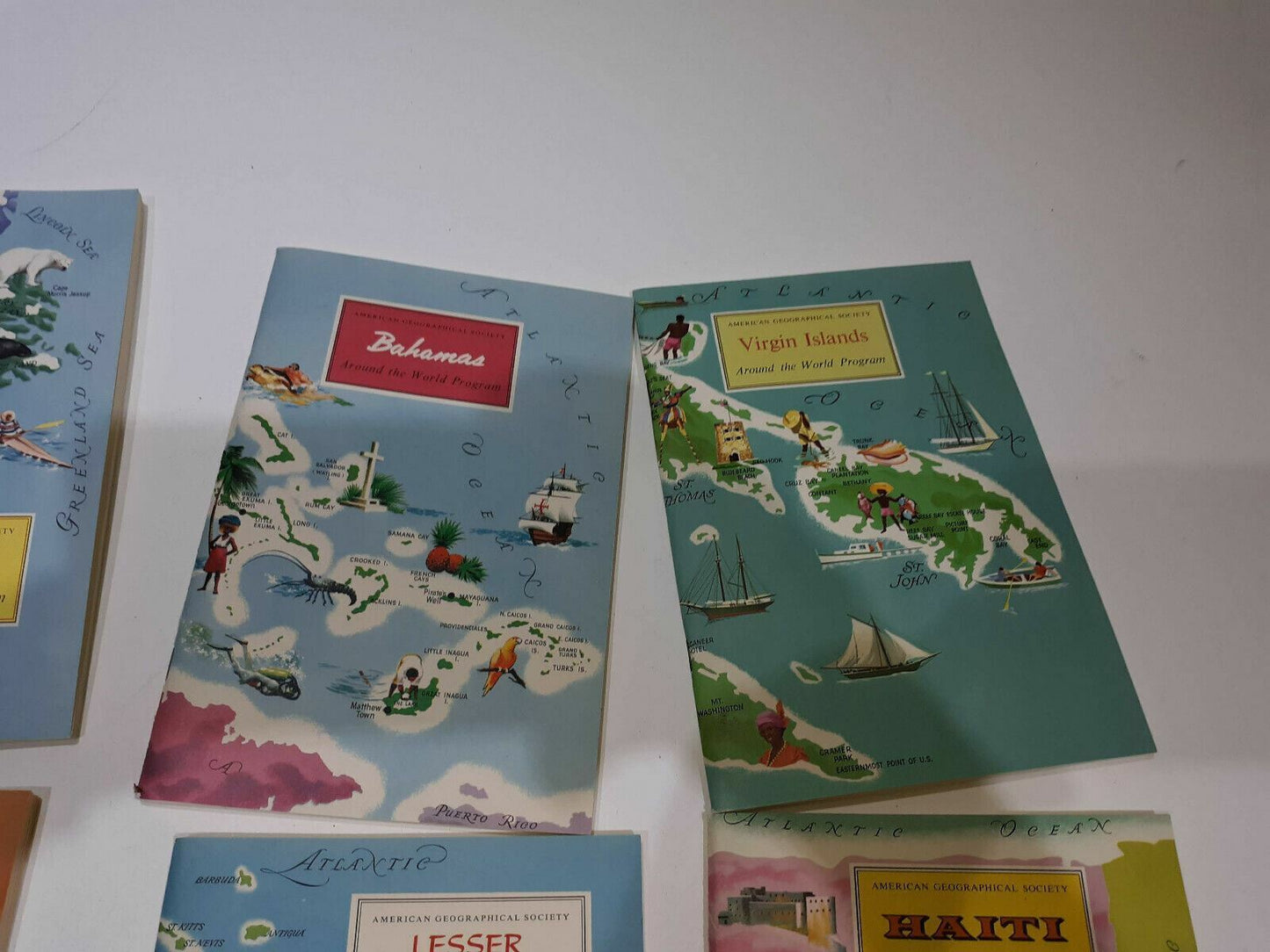 2X American Geographical Society - Around the World Programs by Nelson Doubleday