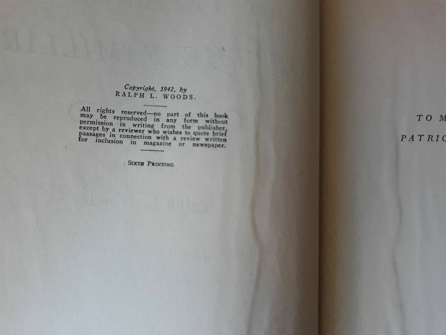 1945 A Treasury Of The Familiar Ed, R. Woods Hardcover