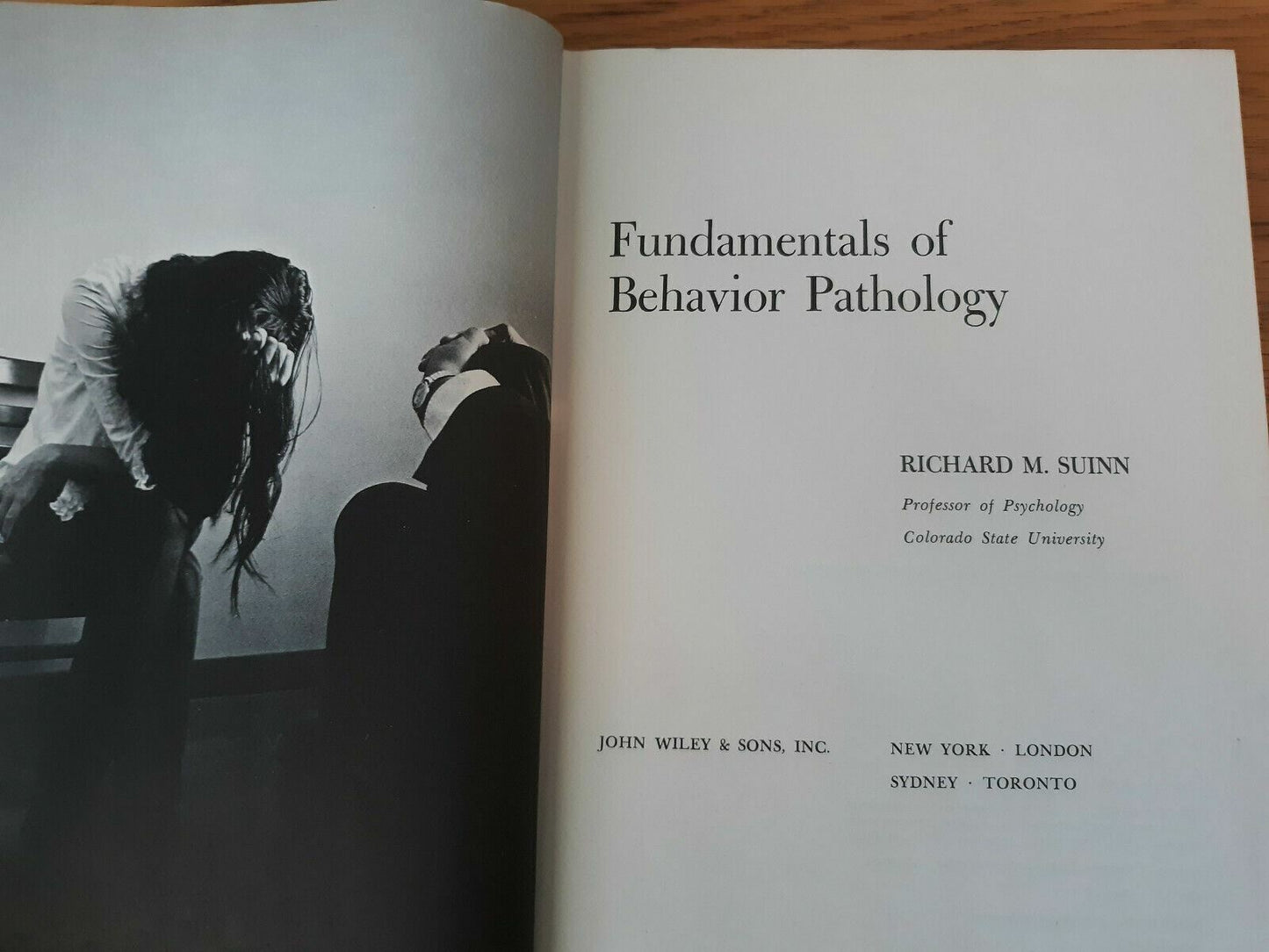 Fundamentals of Behavior Pathology by Richard Suinn 1970 Hardcover