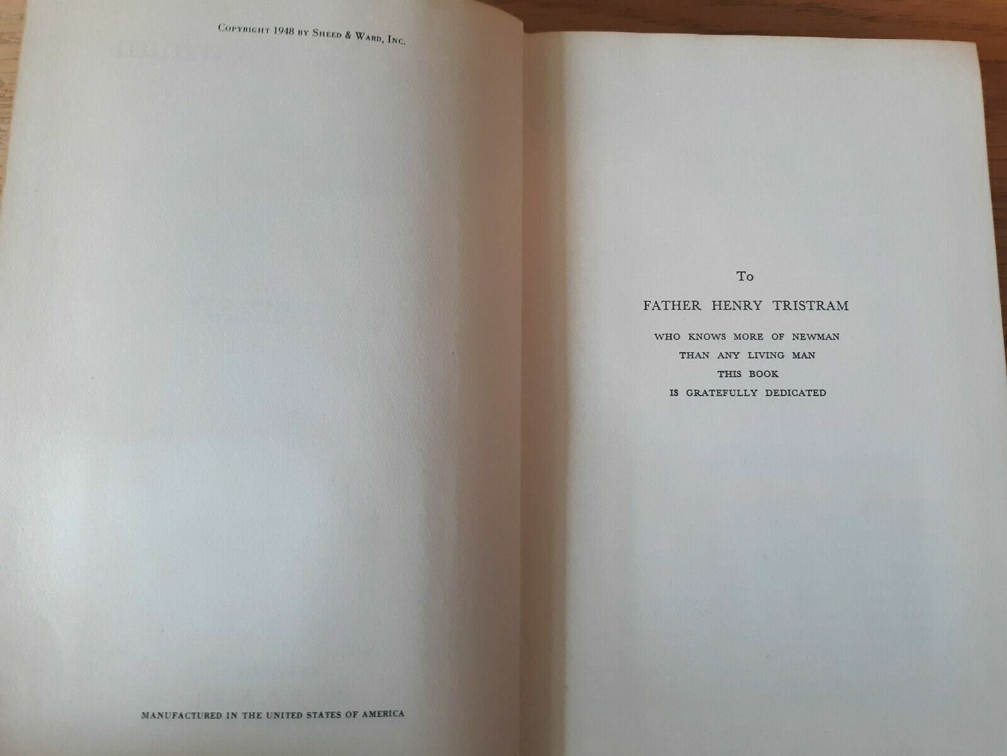 Hardcover Young Mr. Newman by Maise Ward Book - New York Sheed 1948