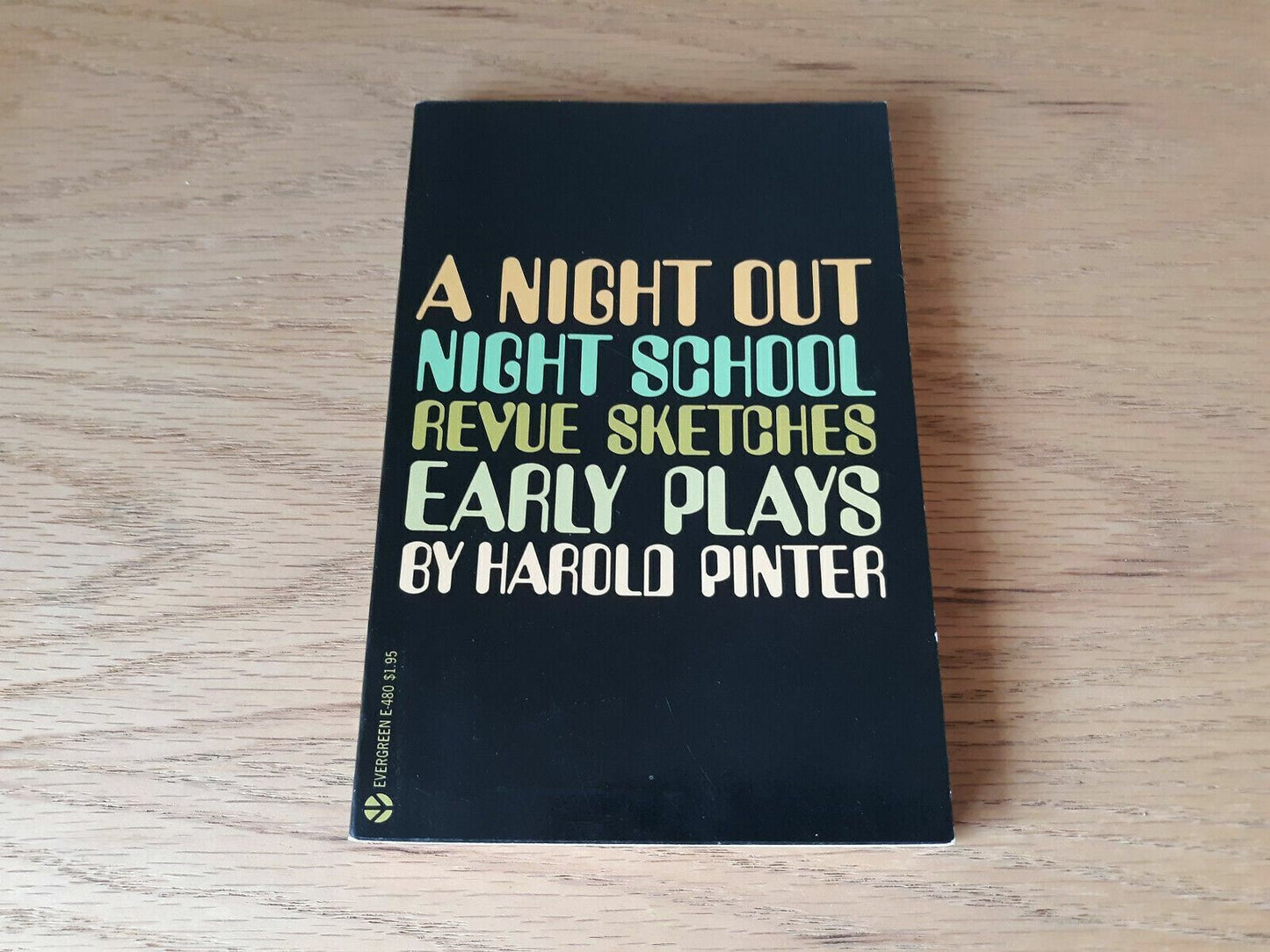 A Night Out Night School Revue Sketches Early Plays Harold Pinter 1967 1st Print