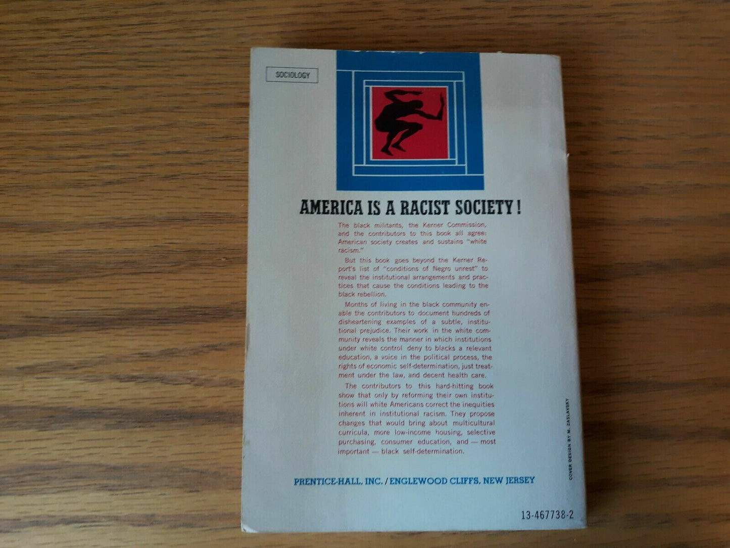 1969 Institutional Racism in America Edited by Knowles and Prewitt
