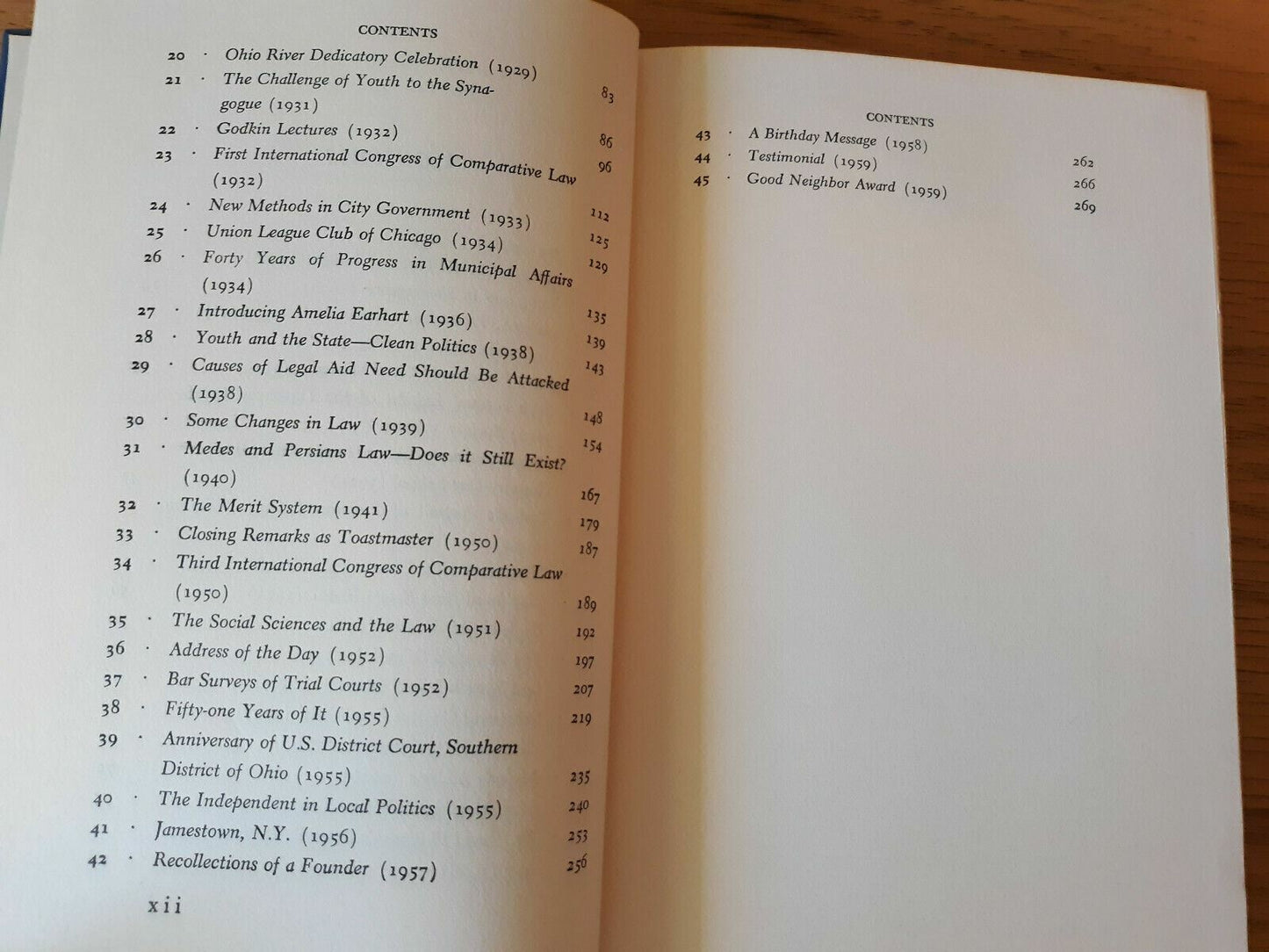 Selections from Speeches 1900-1959 of Murray Seasongood, 1960, 1st Edition