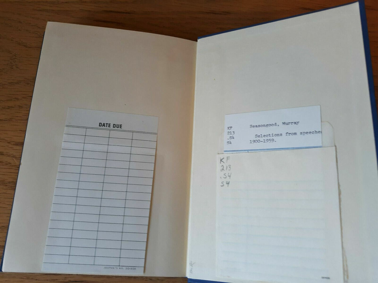 Selections from Speeches 1900-1959 of Murray Seasongood, 1960, 1st Edition