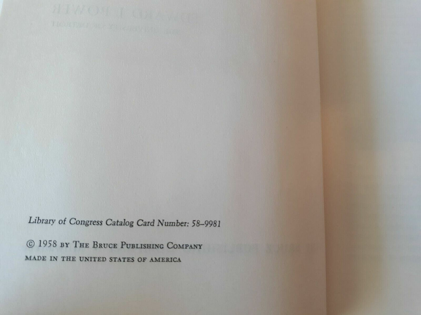 A History of Catholic Higher Education in the United States by Power, Edward J.