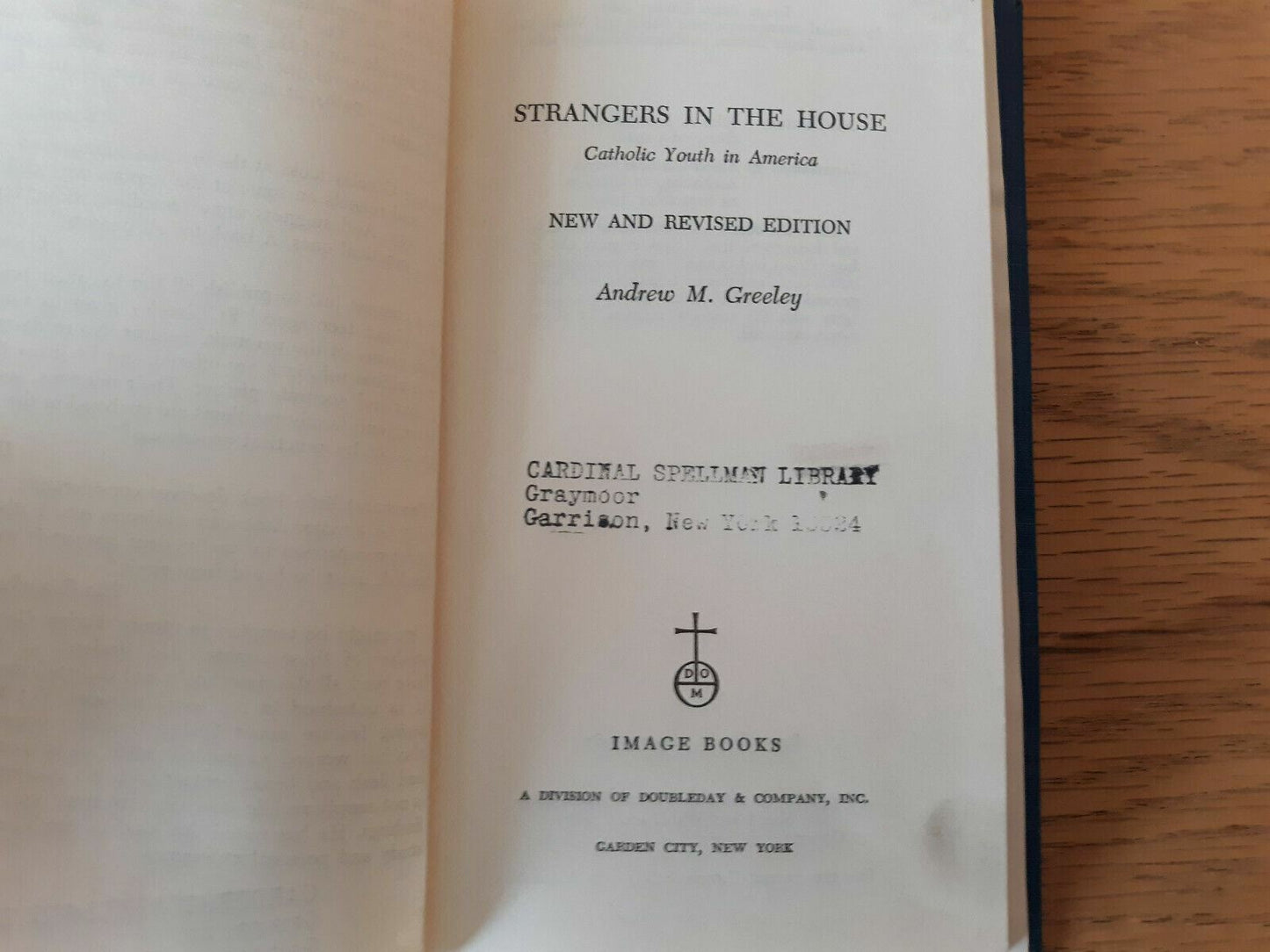Strangers In The House by Andrew Greeley 1967