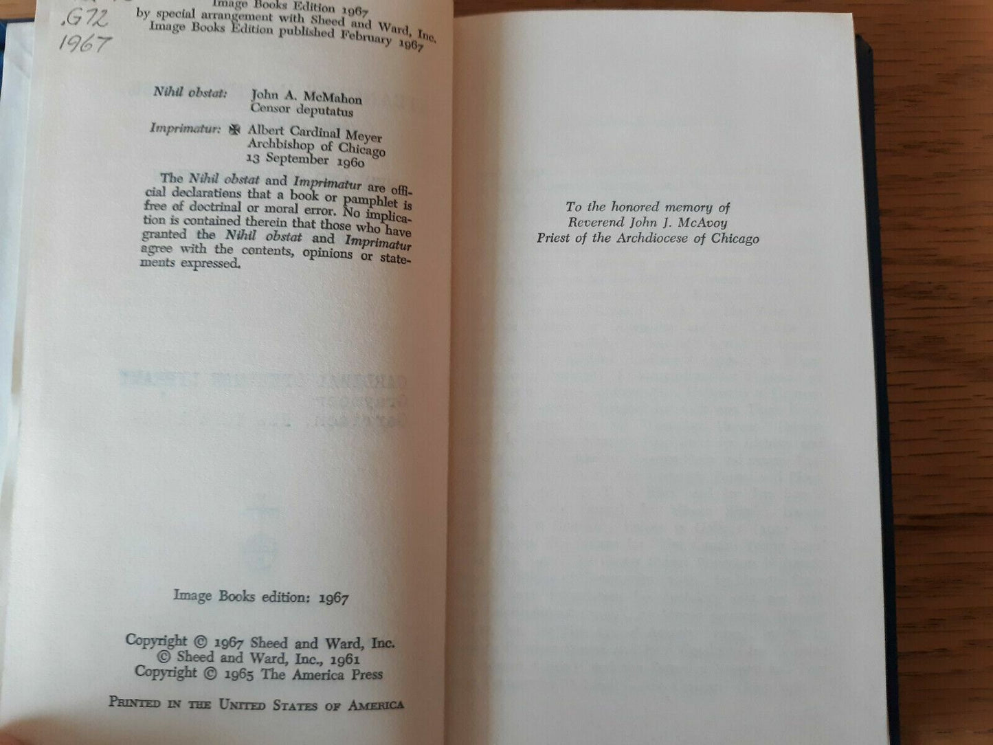 Strangers In The House by Andrew Greeley 1967