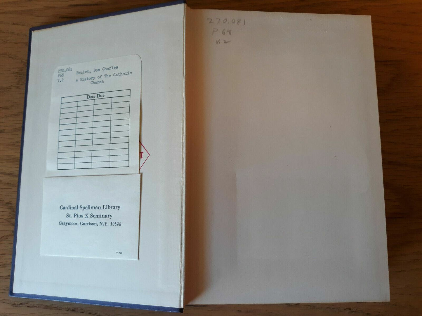 A History Of The Catholic Church, Volume II by Poulet, Charles 1940