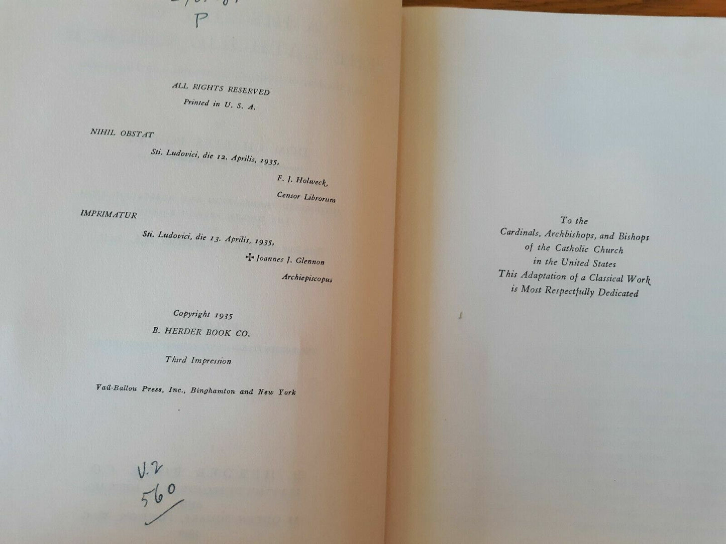 A History Of The Catholic Church, Volume II by Poulet, Charles 1940