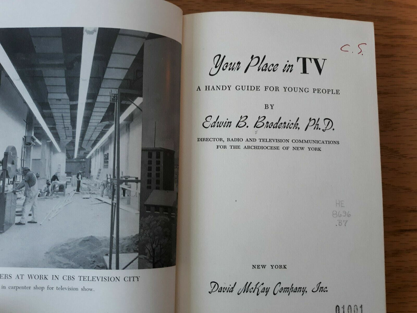 Your Place in TV A Handy Guide for Young People by Edwin Broderick 1956