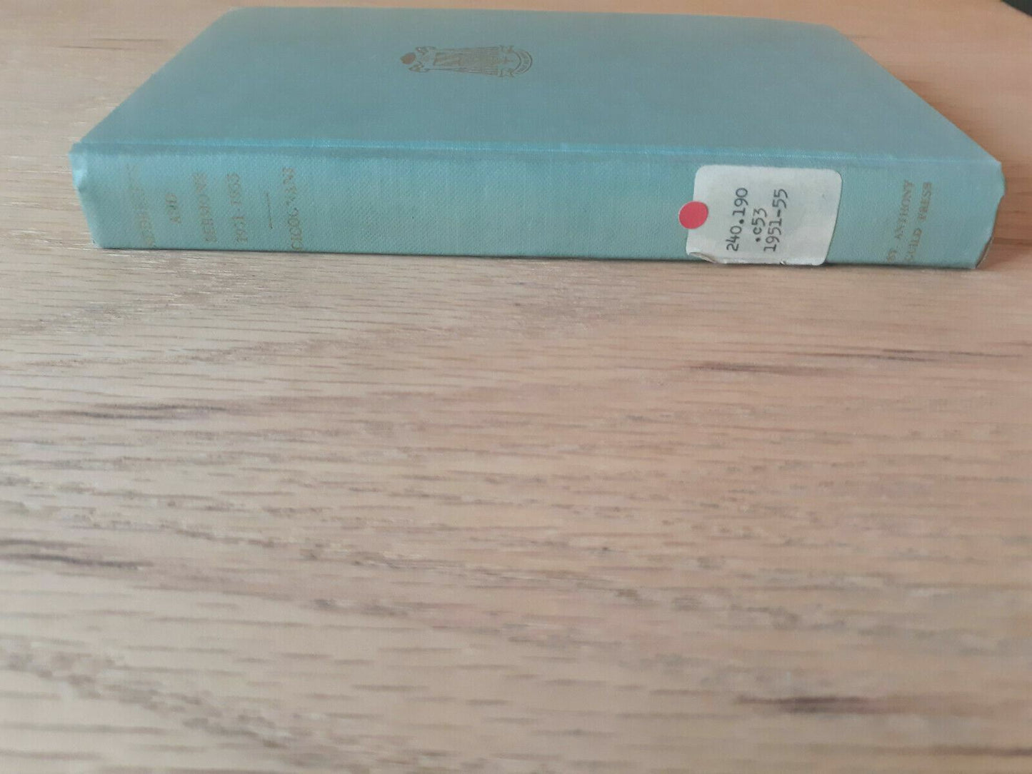 Addresses and Sermons (1951-1955) by Cicognani, Amleto G. 1955 Hardcover