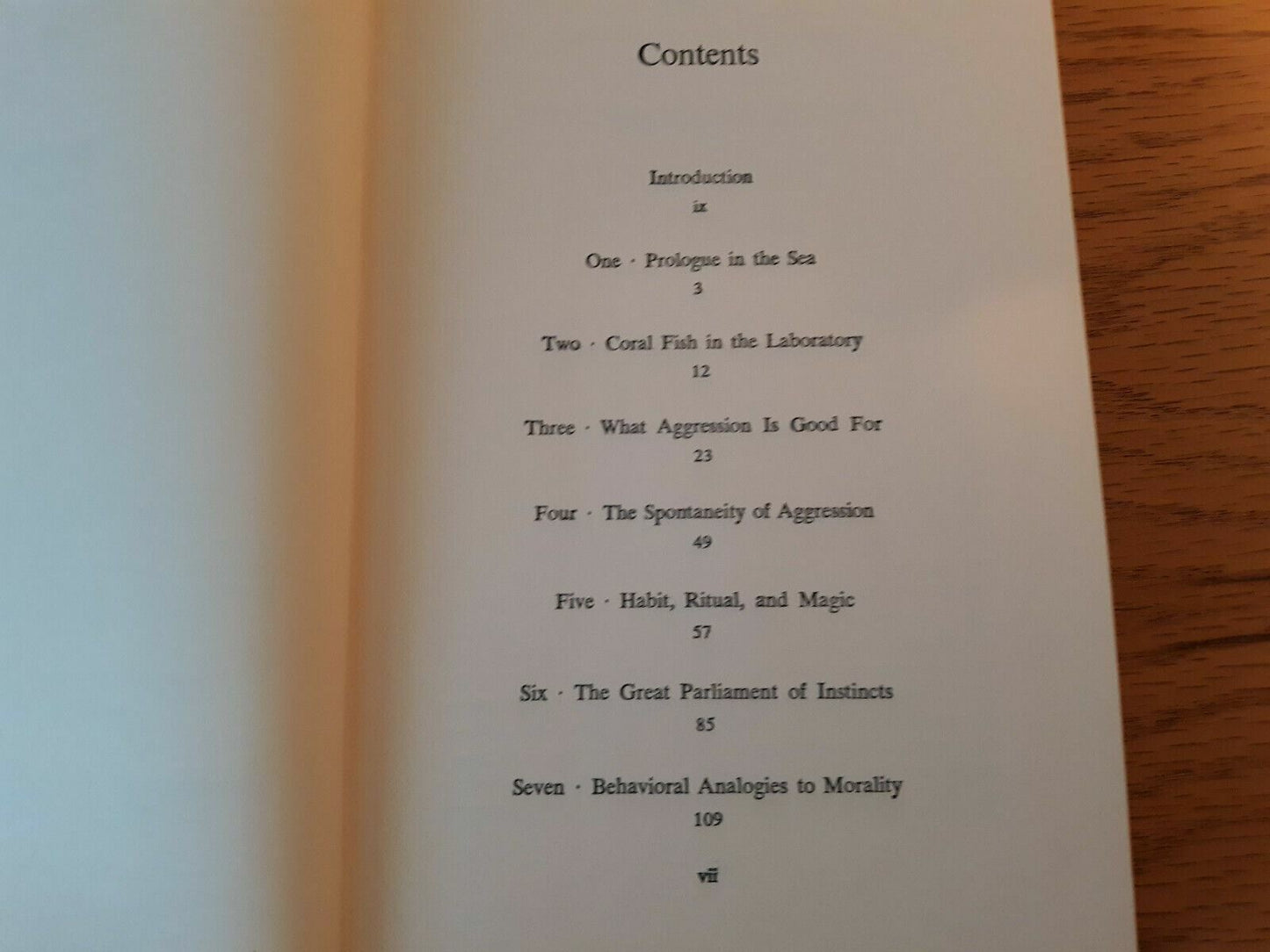 On Aggression by Konrad Lorenz Hardcover 1966 Harcourt, Brace & World