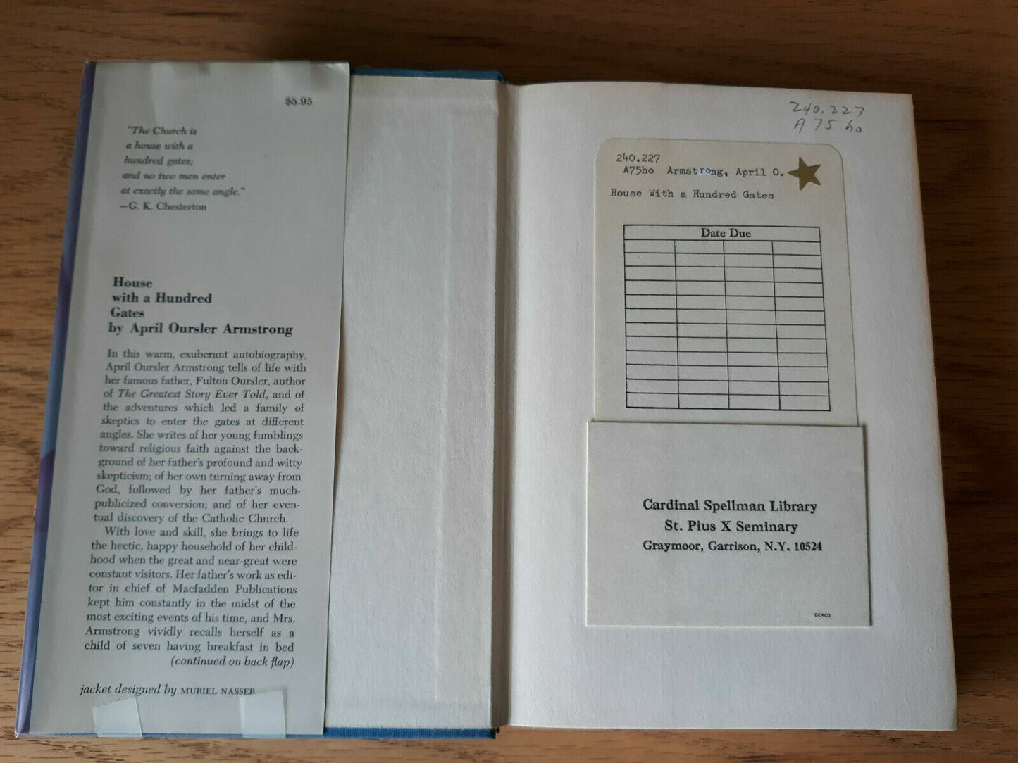 1965 House With A Hundred Gates Hardcover Book By April Armstrong 1st Edition