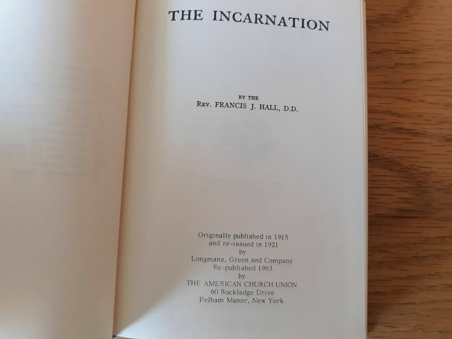Dogmatic Theology Vol. VI : The Incarnation by Francis J. Hall 1968 Catholic