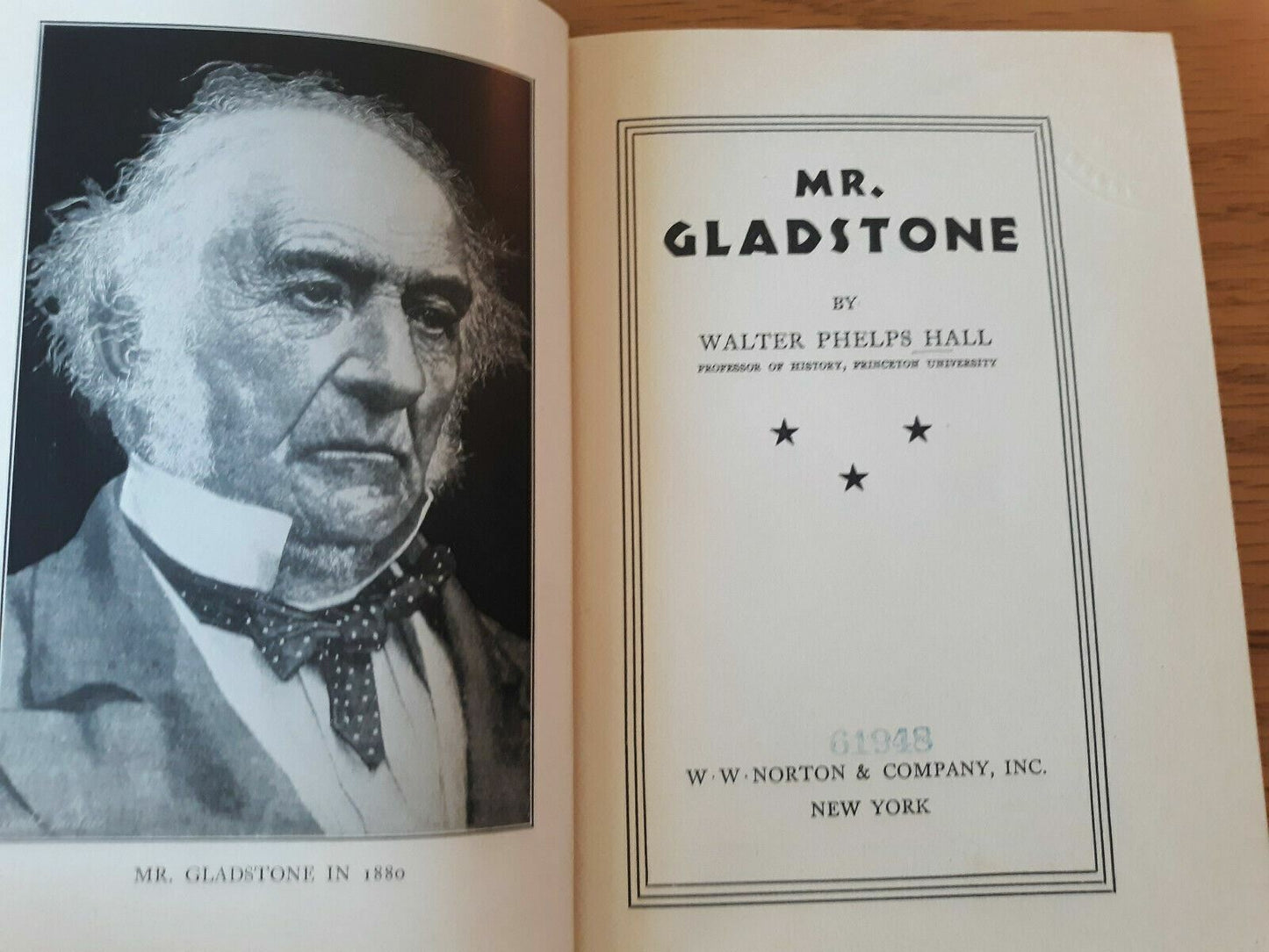 1931 Mr. Gladstone by Walter Phelps Hall First Edition