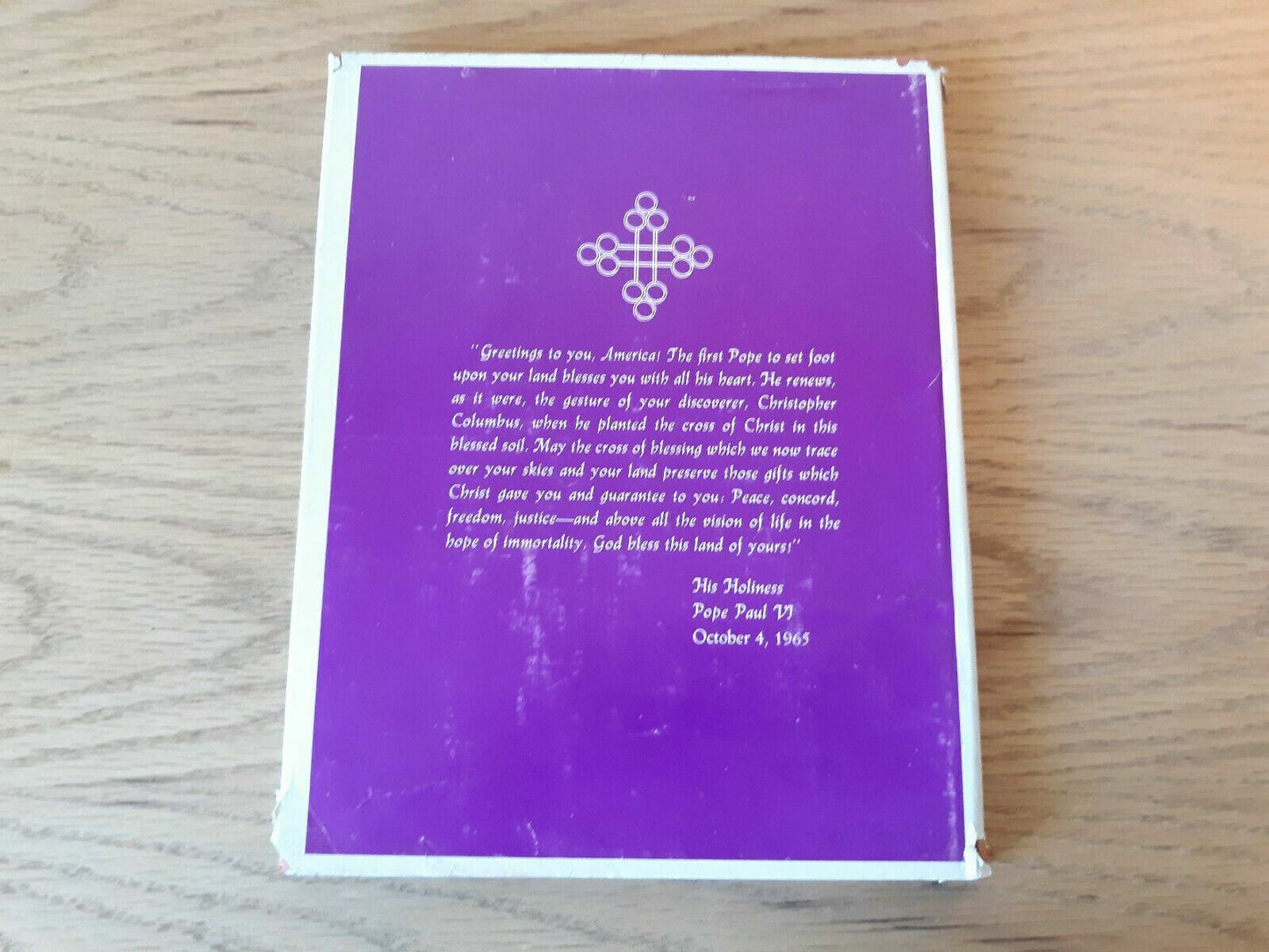 1965 Pope Paul in the United States by Bill Adler Hardcover 3rd Printing