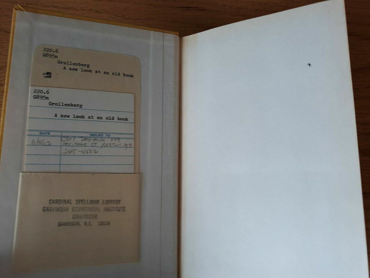 A New Look at an Old Book by Luke H. Grollenberg - 1969