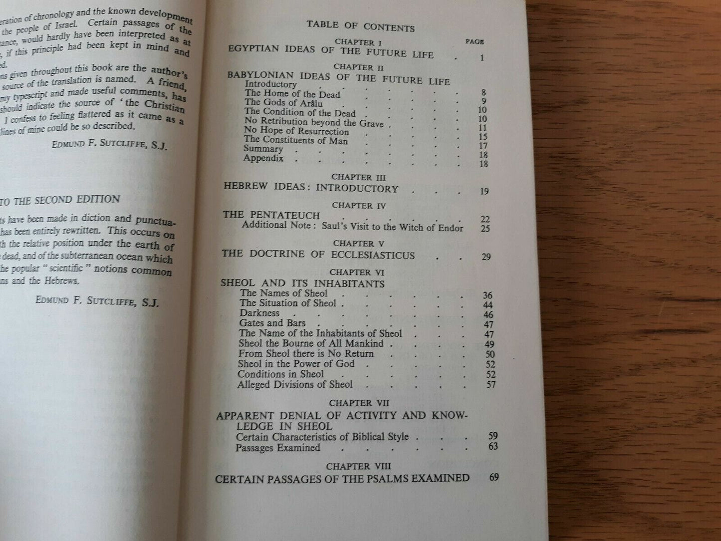 1947 The Old Testament And The Future Life Edmund Sutcliffe 2nd Edition