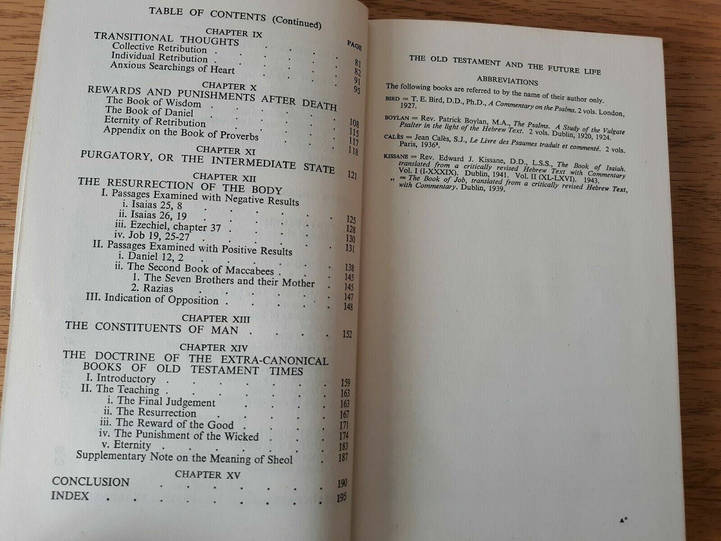 1947 The Old Testament And The Future Life Edmund Sutcliffe 2nd Edition
