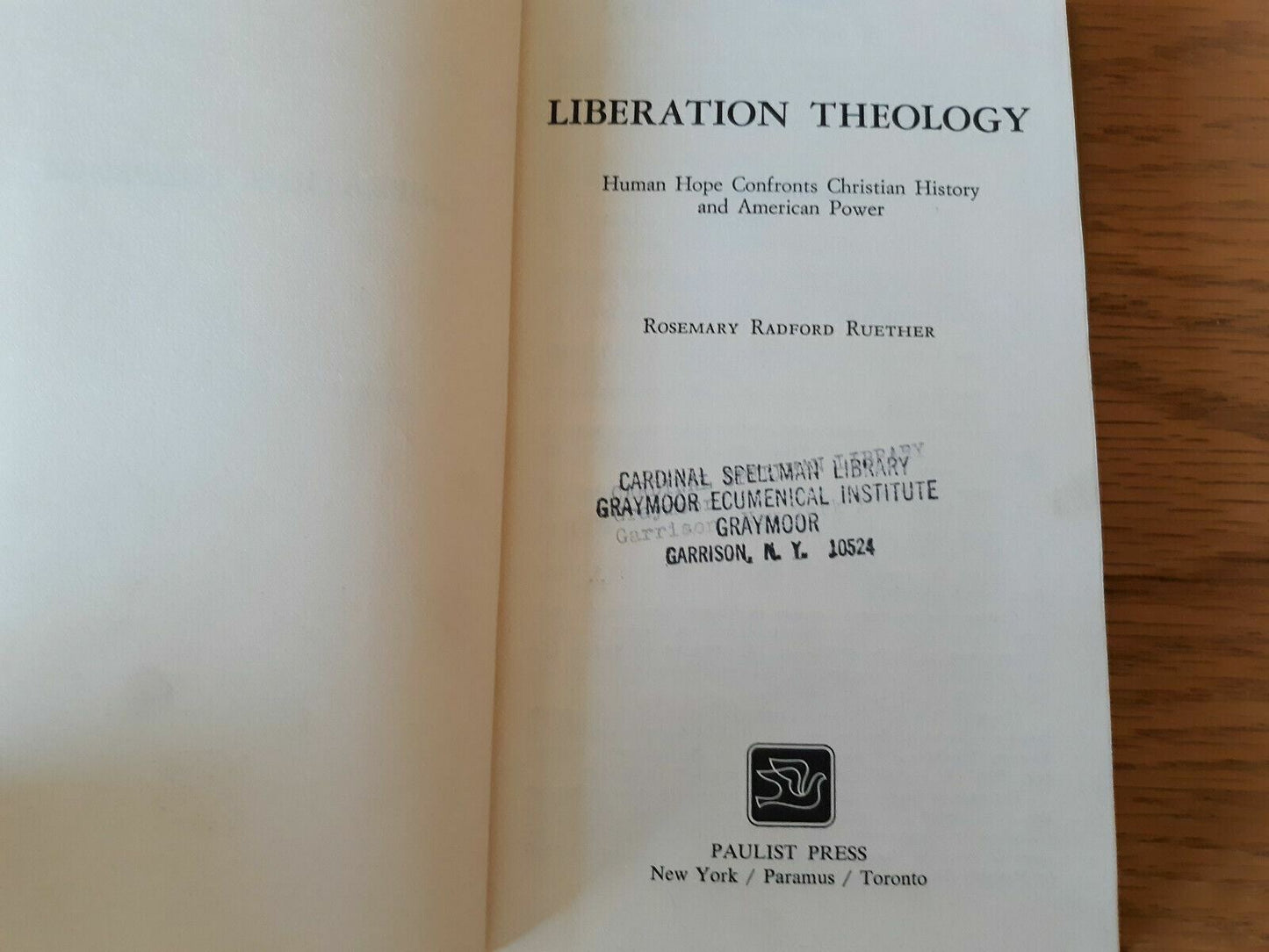 Liberation Theology Human Hope Confronts Christian Rosemary Radford Ruether 1972
