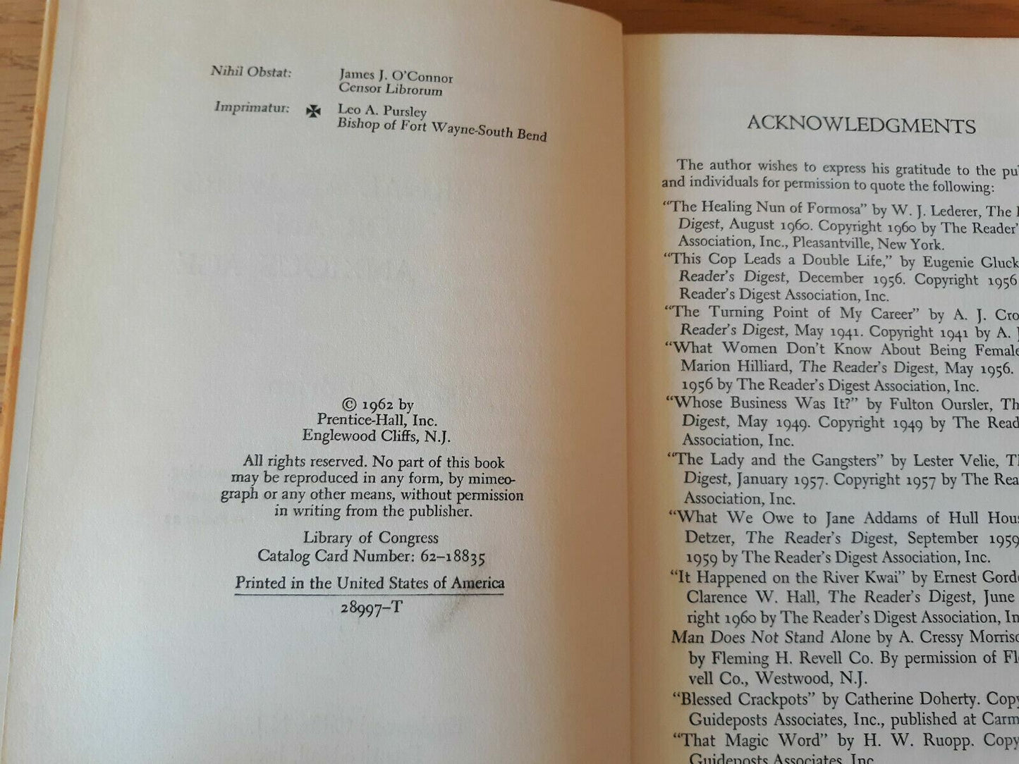 Eternal Answers for an Anxious Age - John A. O'Brien - 1962 HC/DJ