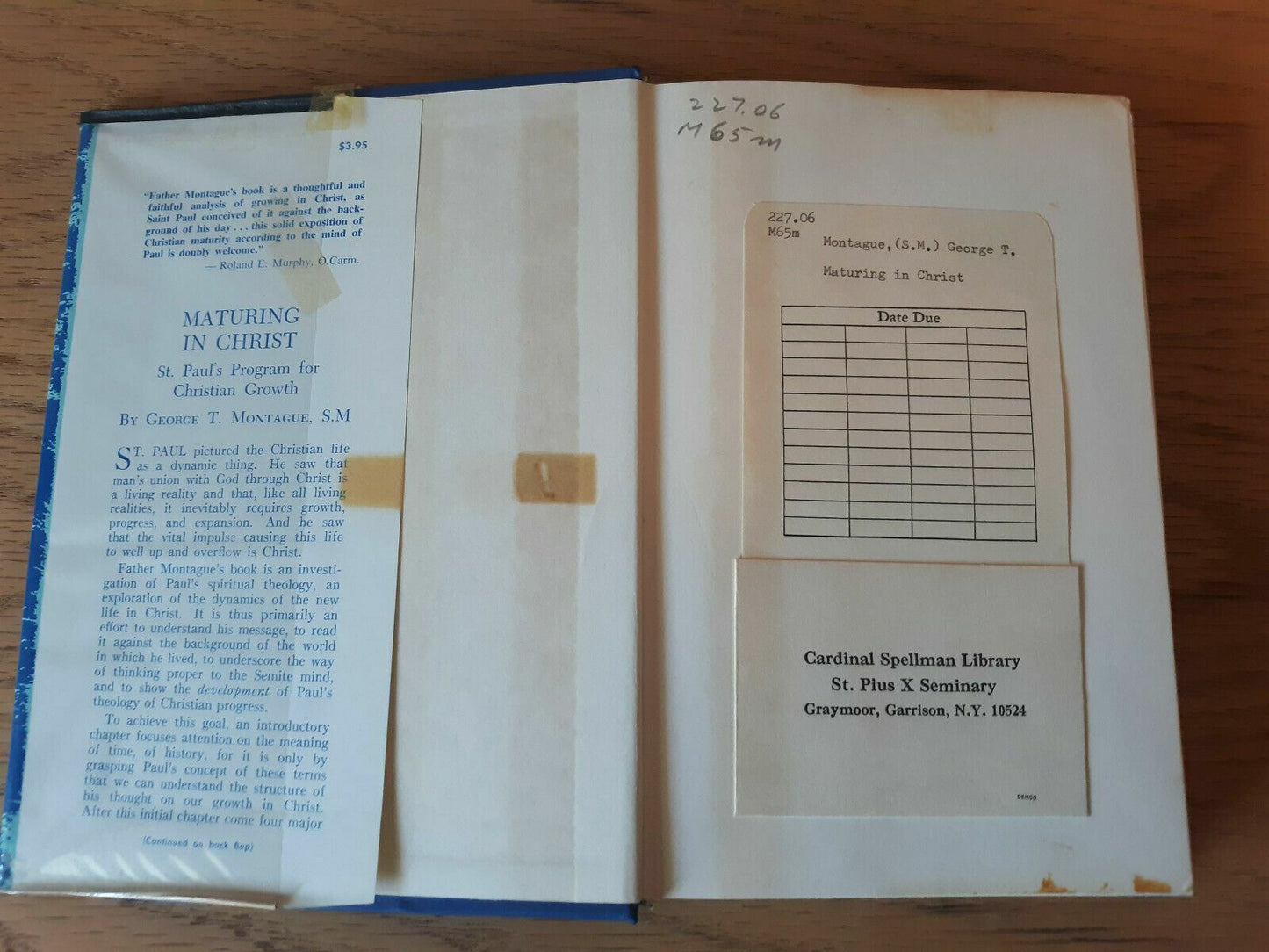 Maturing In Christ Saint Paul's Program for Christian Growth 1964 George Montagu