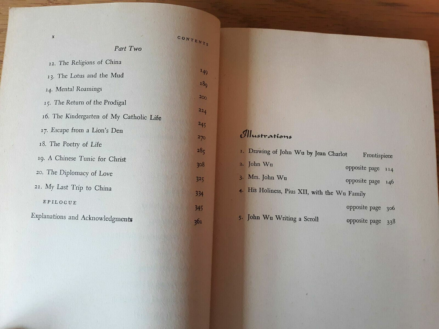 BEYOND EAST AND WEST by John C.H. Wu - 1951 - Catholic convert - Autobiography