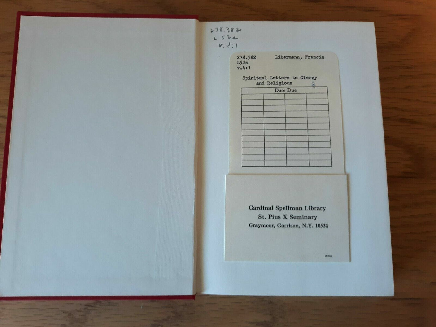 Spiritual Letters To Clergy And Religious Libermann 1963 Volume 3 Hardcover B