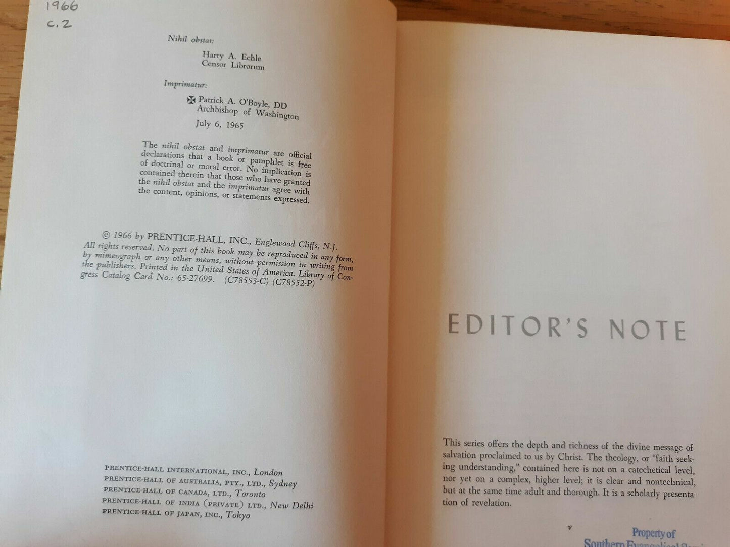 Sacraments of Initiation Foundations of Catholic Theology 1966 William J. O'Shea