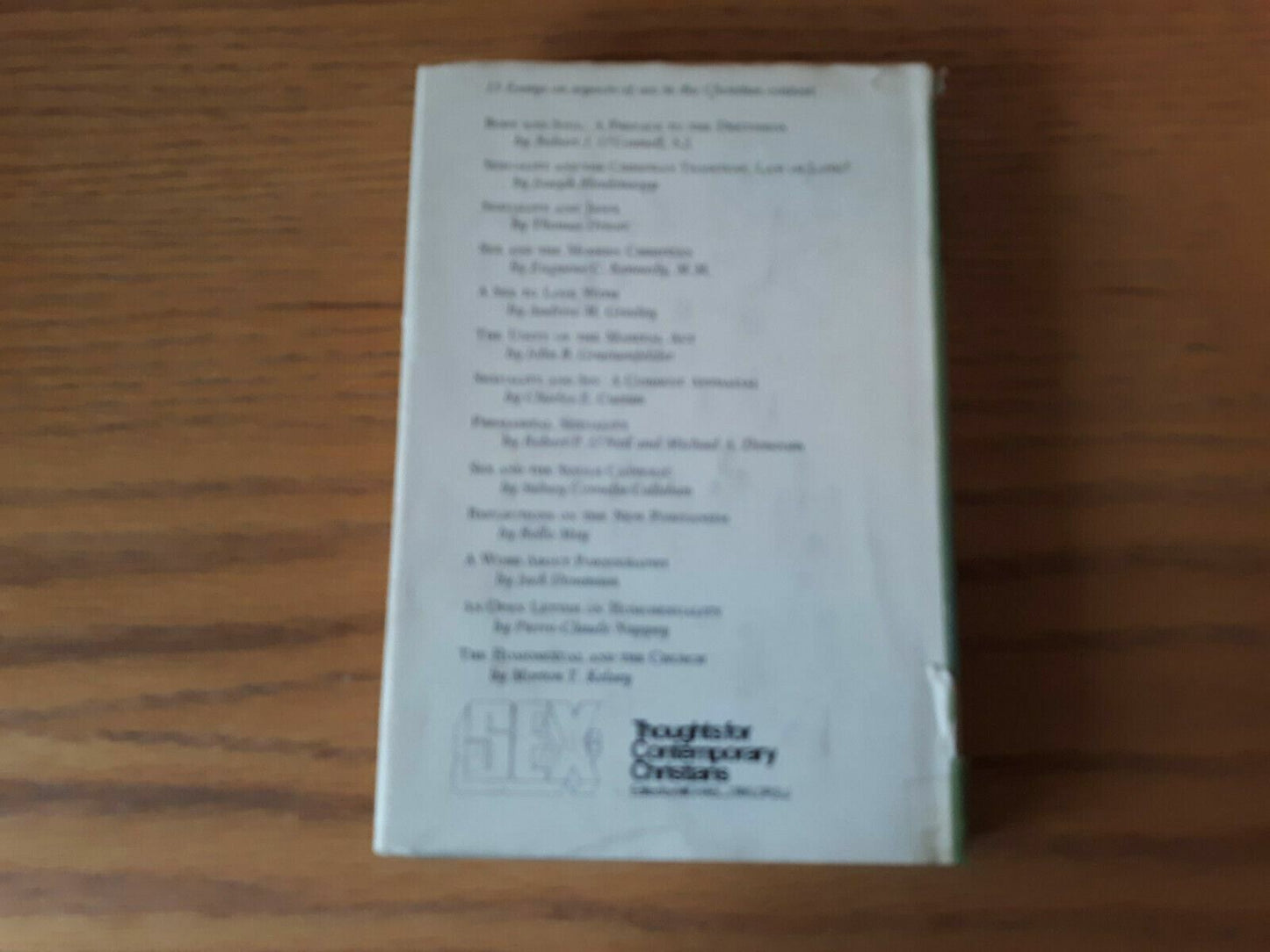 Sex: Thoughts for Contemporary Christians by Taylor, Michael J HC/DJ 1972