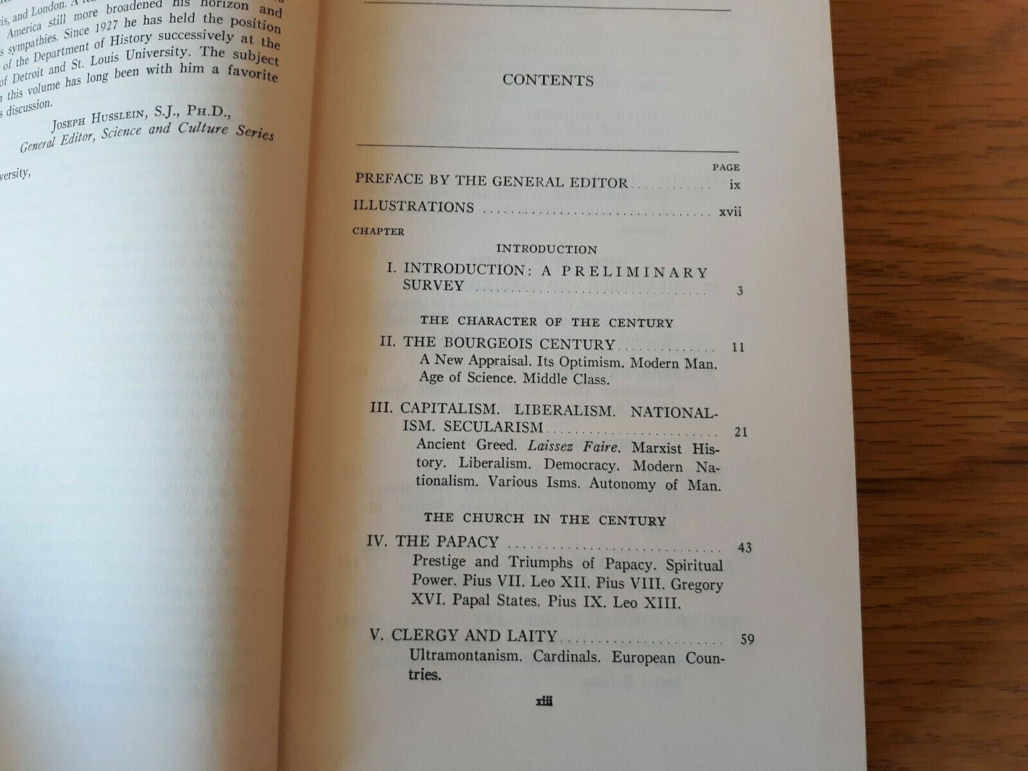 The church and the nineteenth century 1948 Raymond Corrigan Hardcover