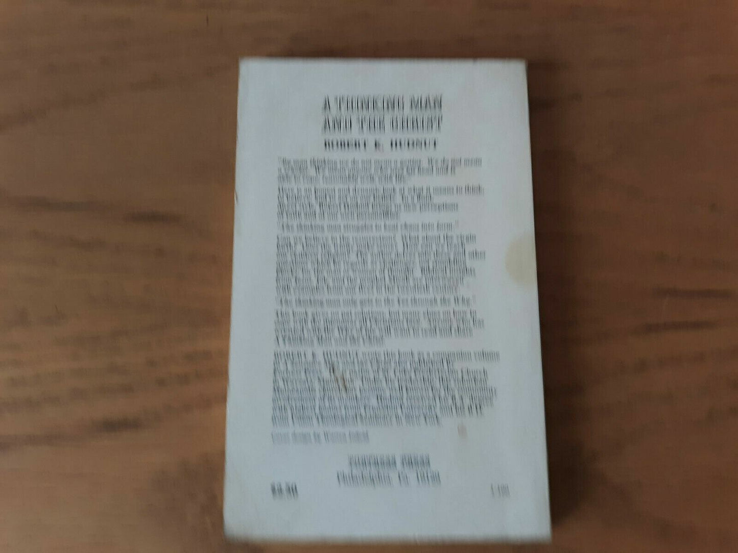 A Thinking Man and the Christ by Robert Hudnut 1971