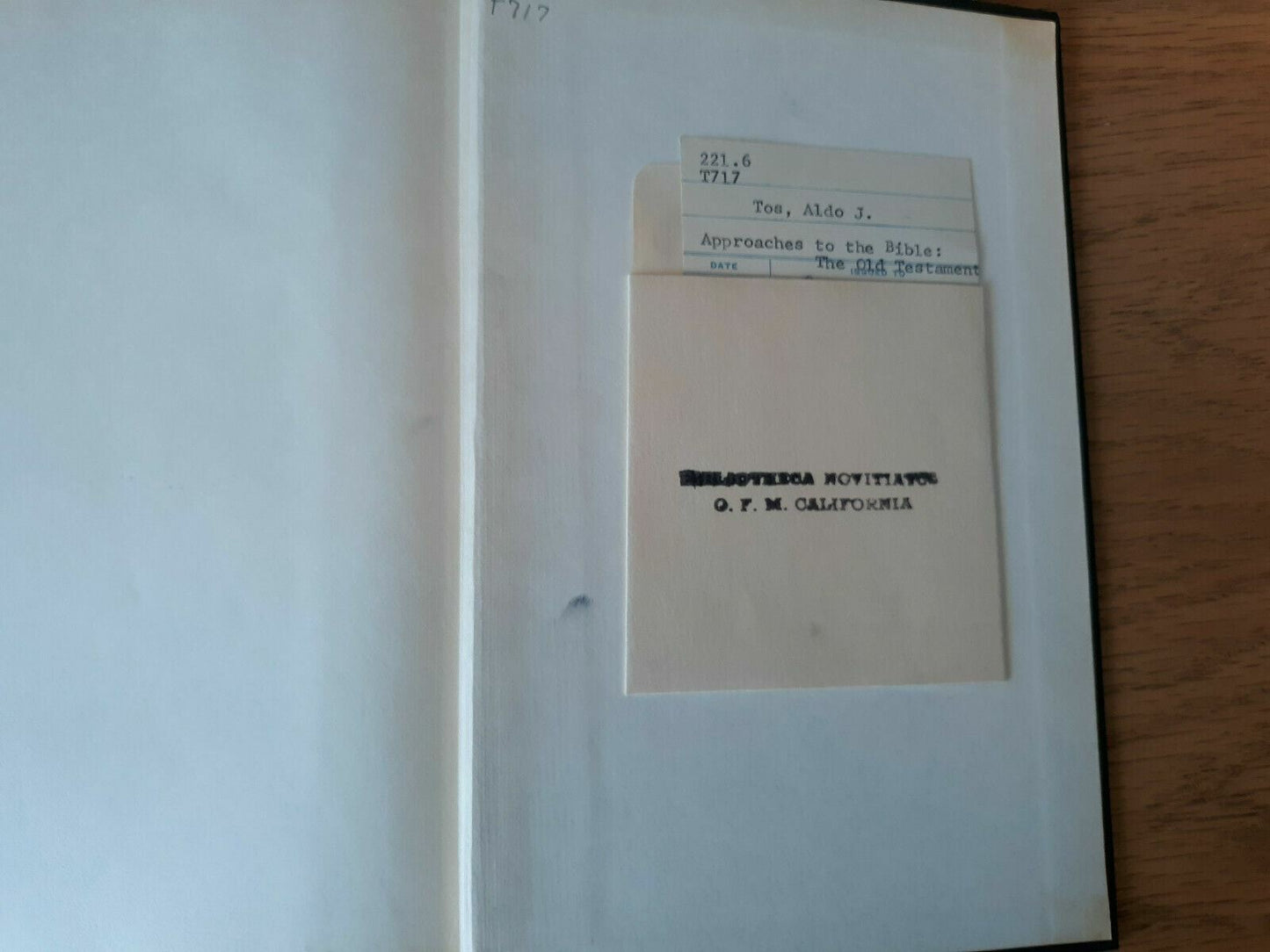 Approaches to the Bible: The Old Testament by Aldo Tos 1963