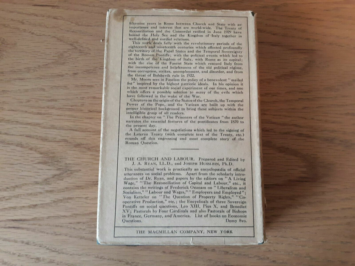 PETER'S CITY By Thomas Ewing Moore - 1930 Catholic HC/DJ