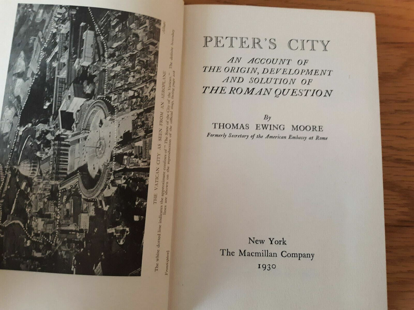 PETER'S CITY By Thomas Ewing Moore - 1930 Catholic HC/DJ