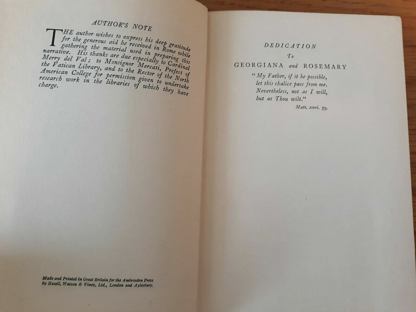 PETER'S CITY By Thomas Ewing Moore - 1930 Catholic HC/DJ