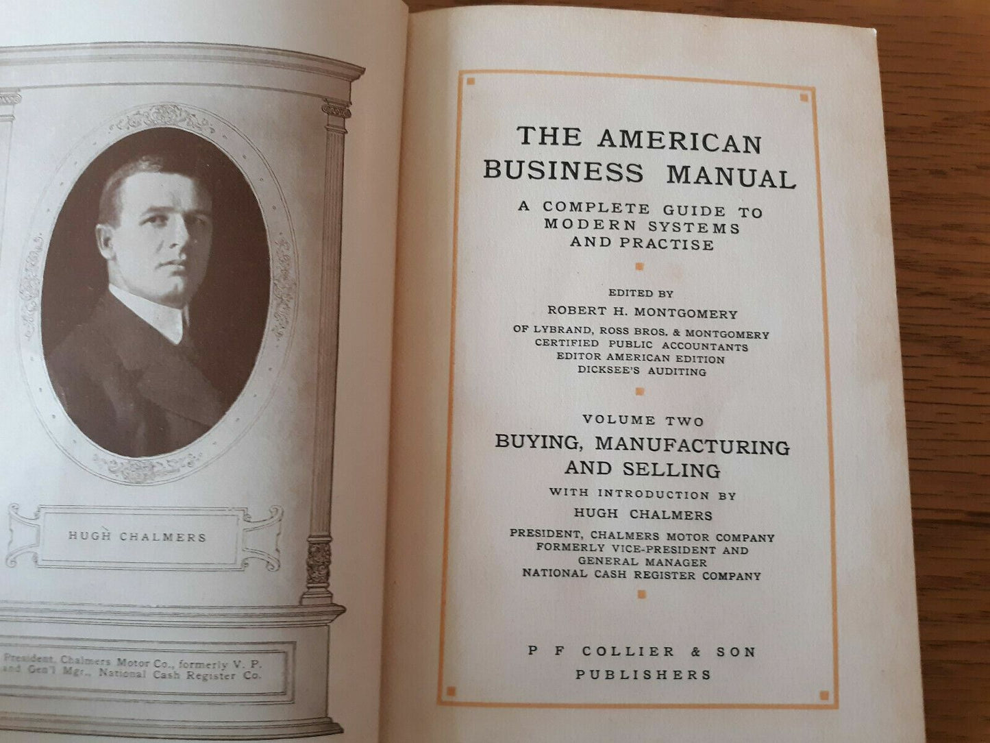 The American Business Manual VOL II. 1911 edition hardback book