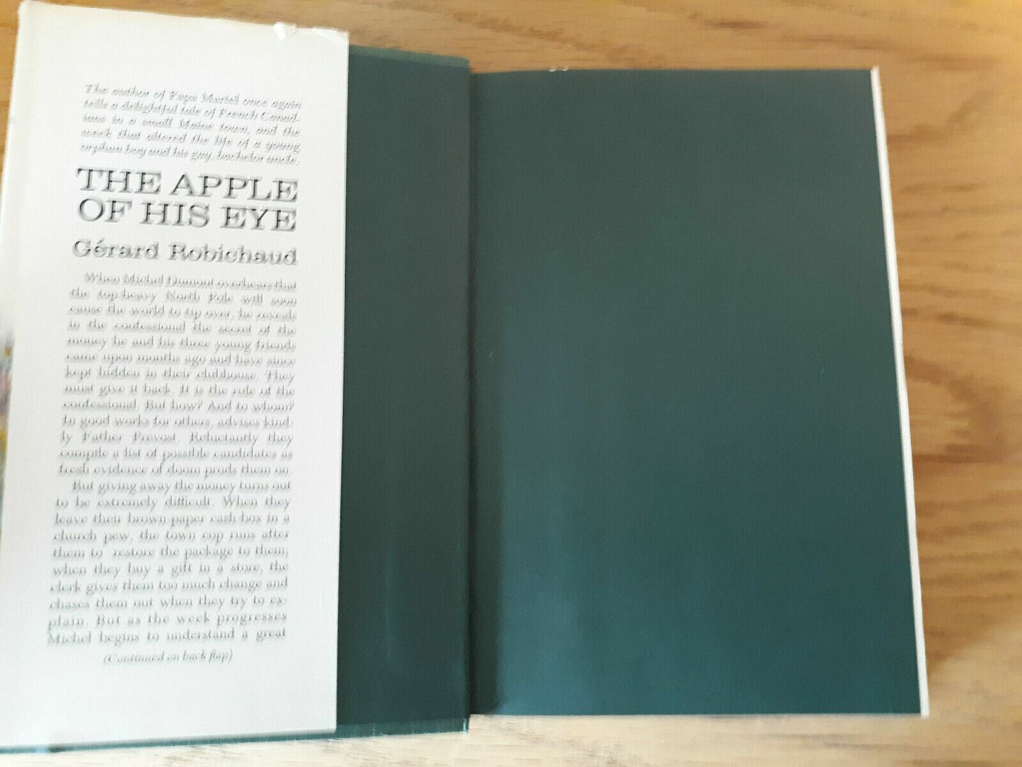 The Apple of His Eye by Gerard Robichaud Hardcover Catholic 1965