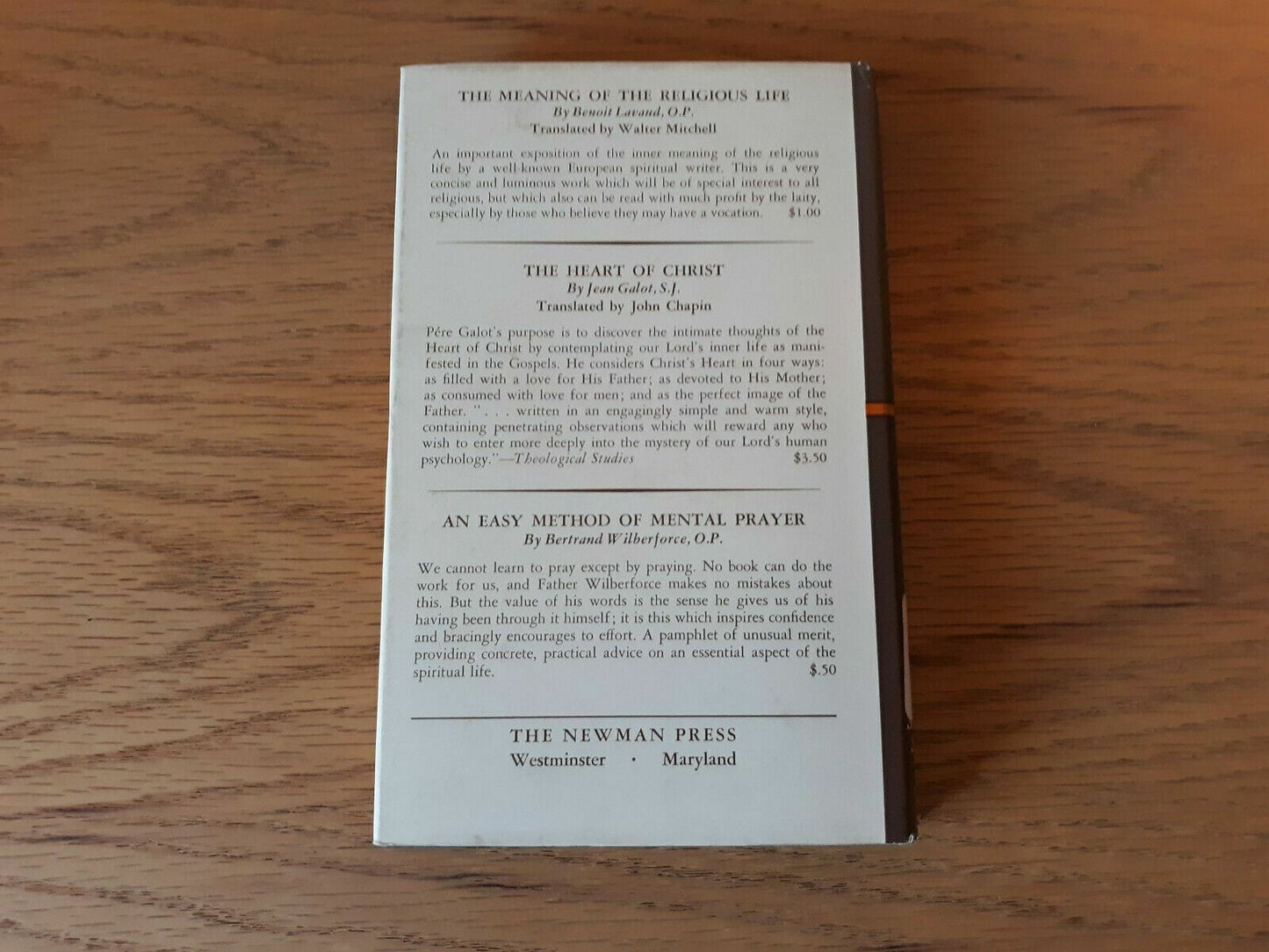 1961 An Hour with Jesus, Abbe Gaston Courtois, Hardcover Dust Jacket