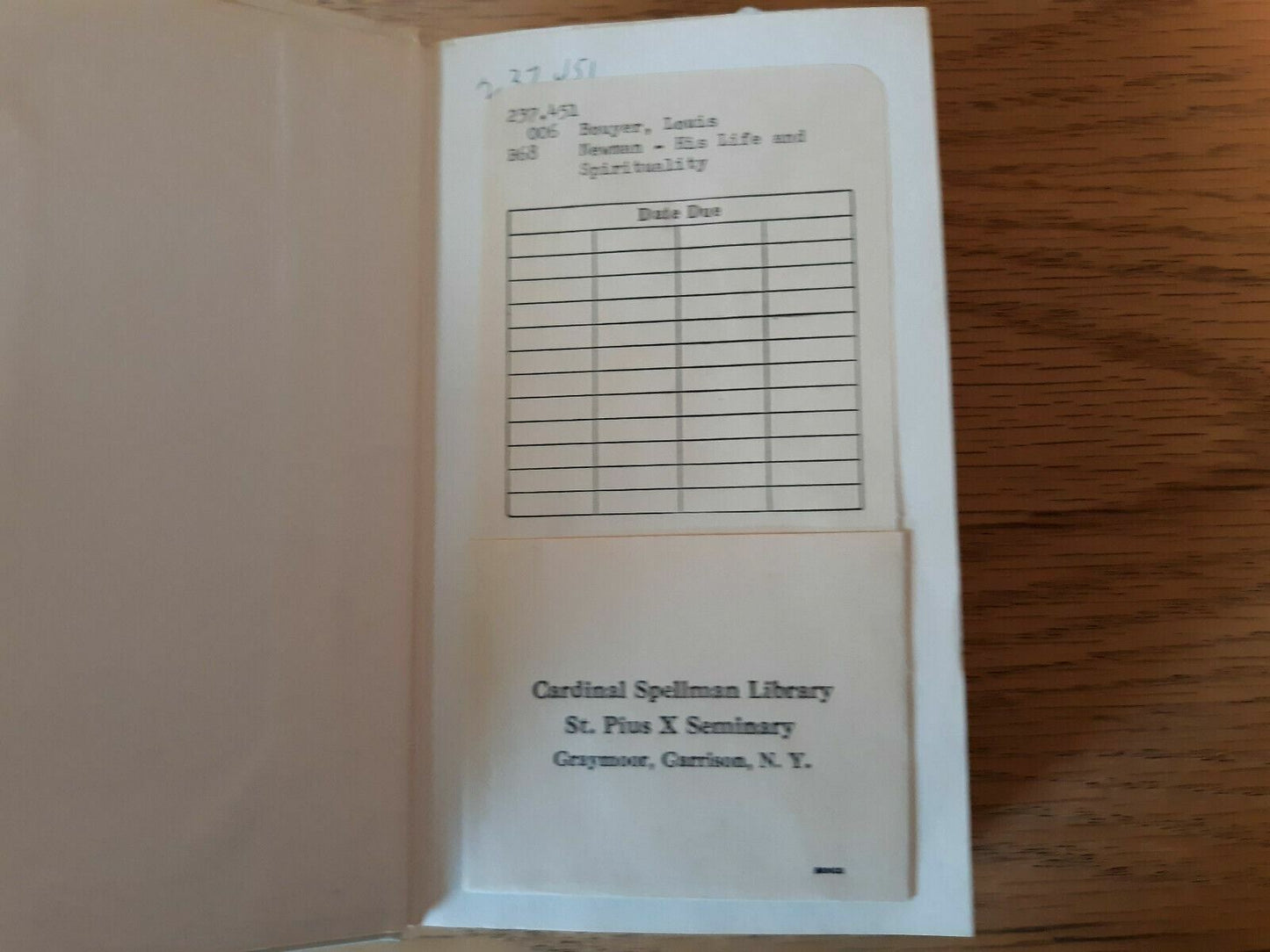 NEWMAN: HIS LIFE AND SPIRITUALITY By Louis Bouyer, Catholic, 1960